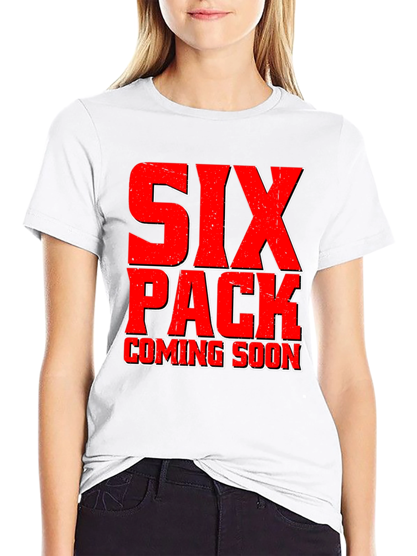 Six Pack Coming Soon Black T-Shirt