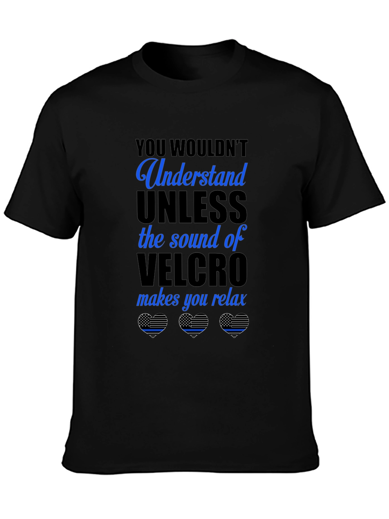 Velcro Sound Relaxation Graphic Tee - Black
