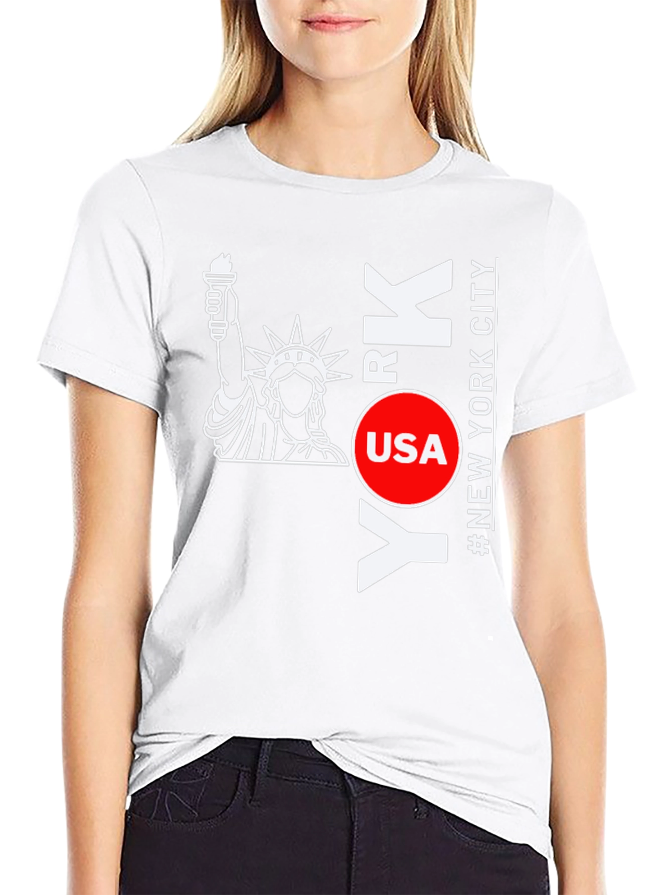 NYC Statue of Liberty Graphic T-Shirt