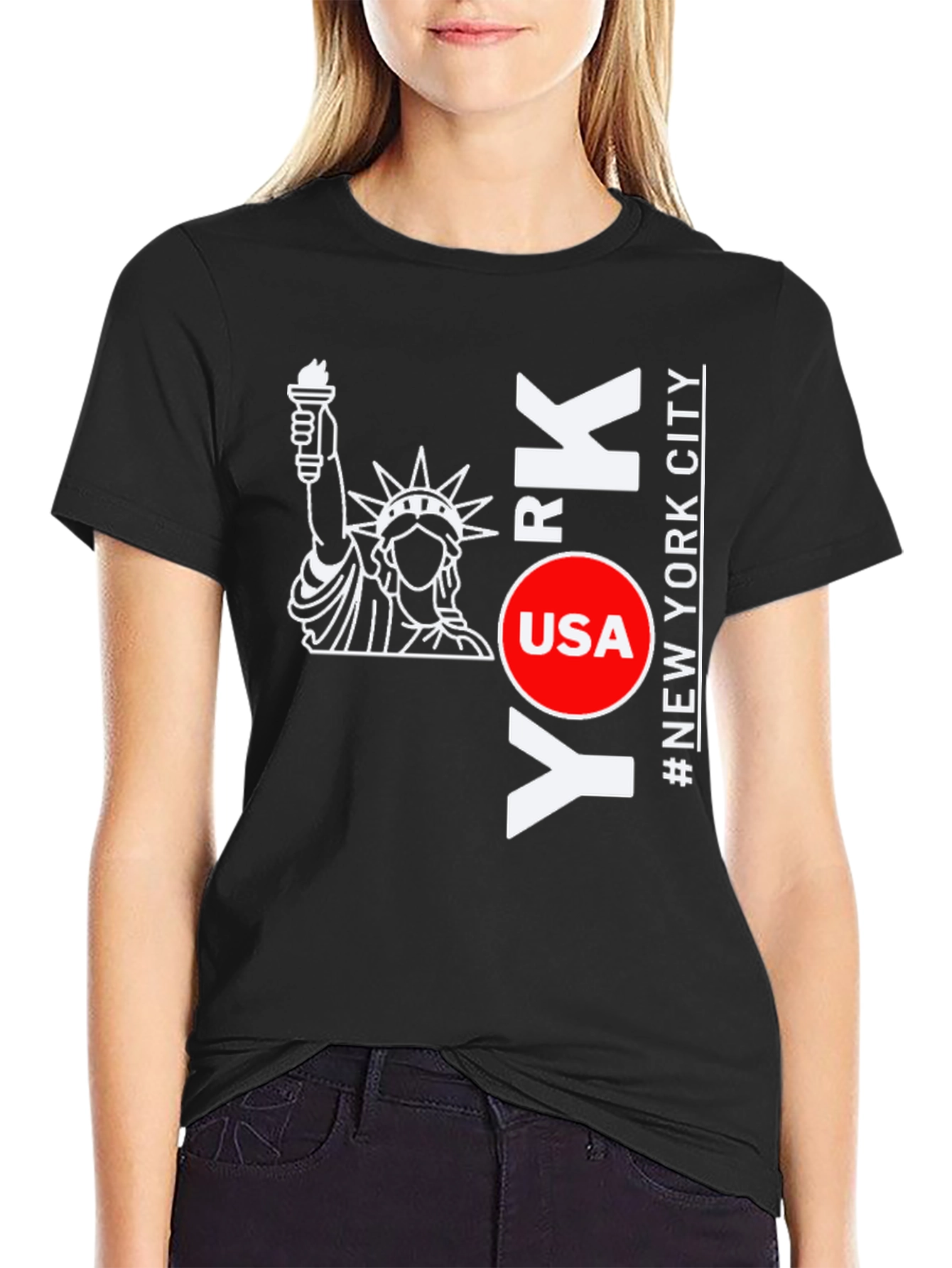 NYC Statue of Liberty Graphic T-Shirt