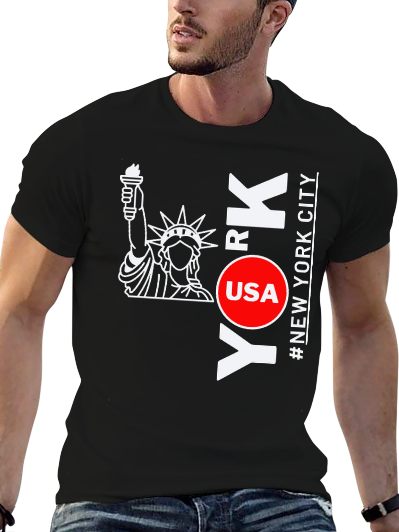NYC Statue of Liberty Graphic T-Shirt
