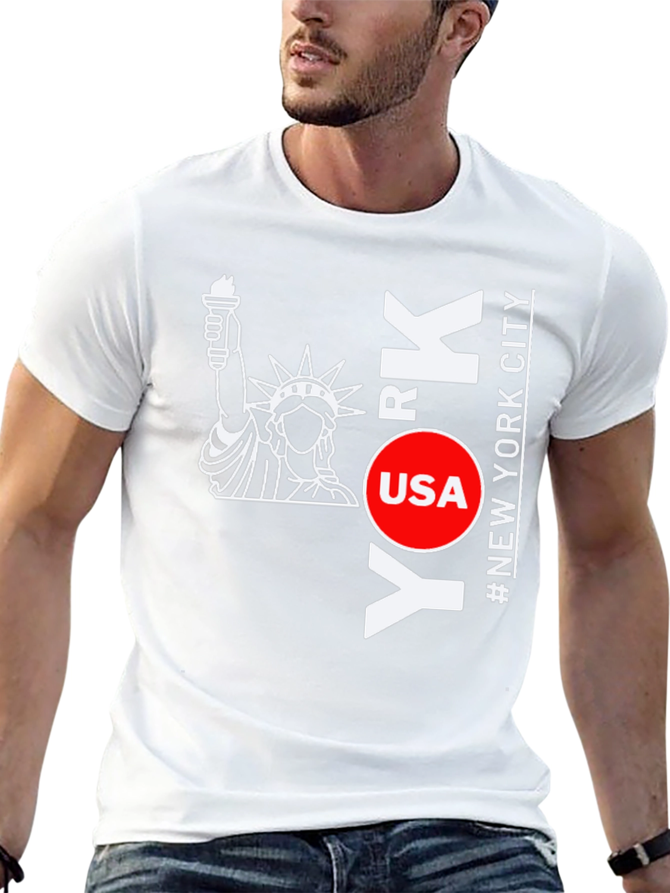 NYC Statue of Liberty Graphic T-Shirt