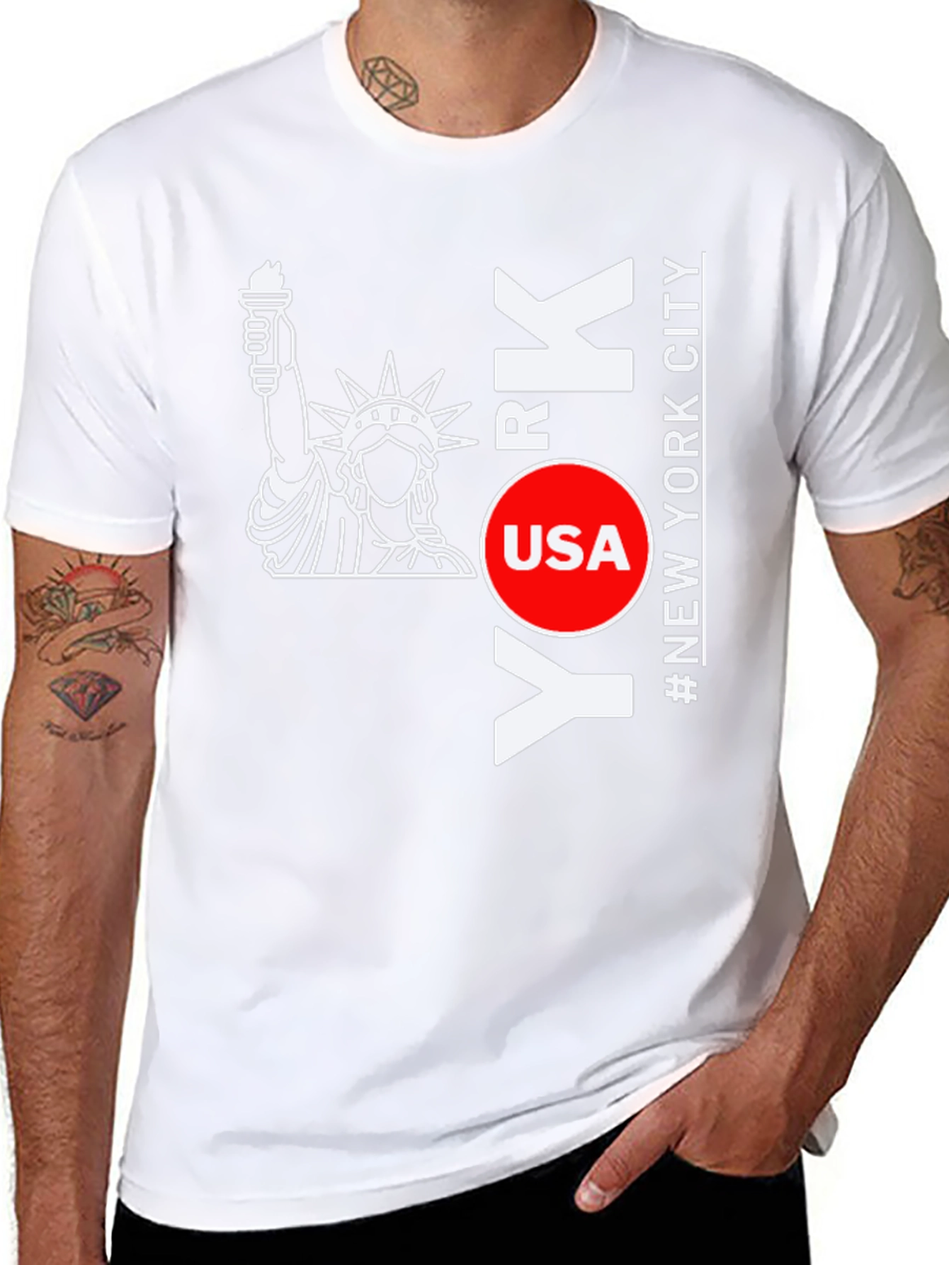 NYC Statue of Liberty Graphic T-Shirt