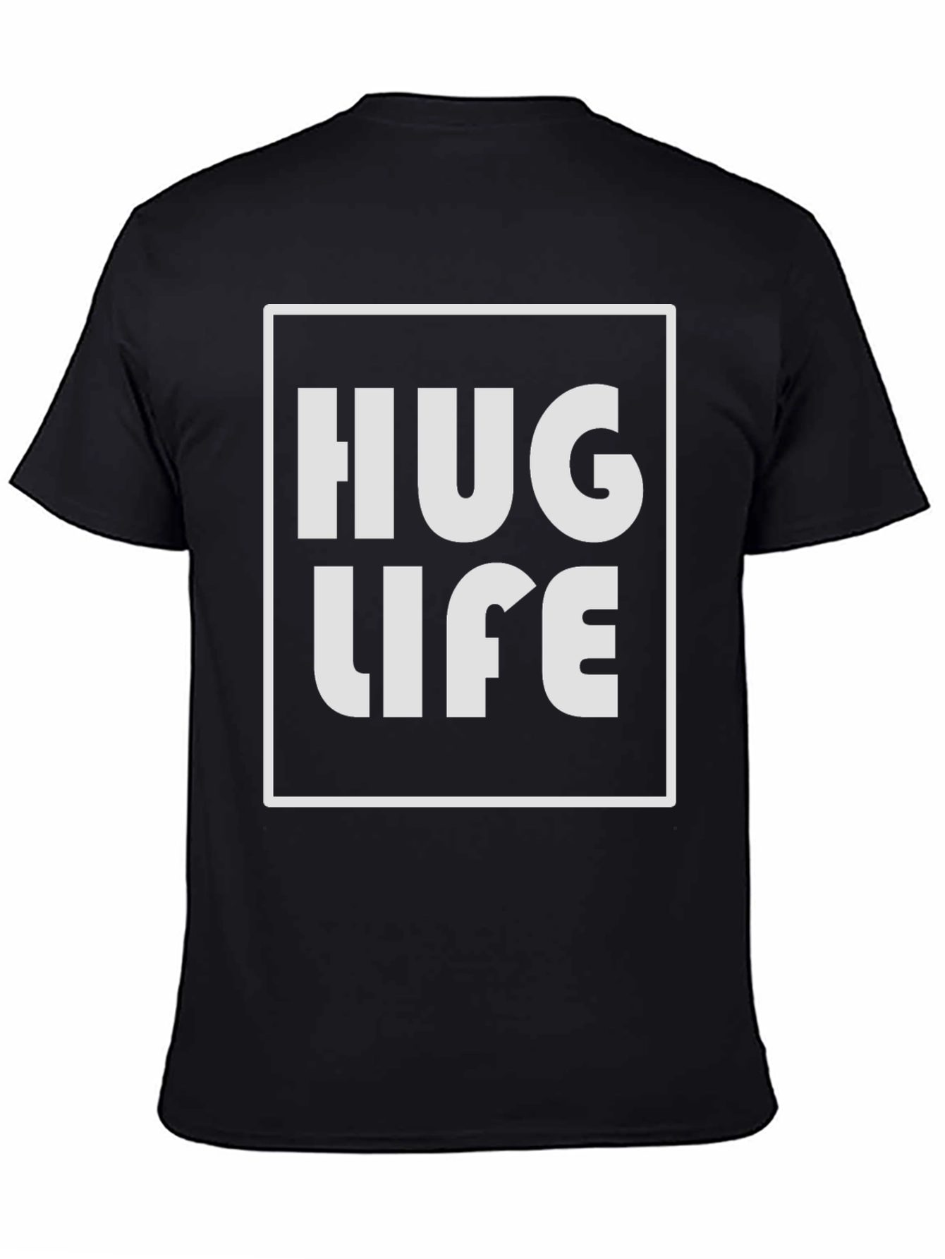 Hug Life Black Graphic Tee