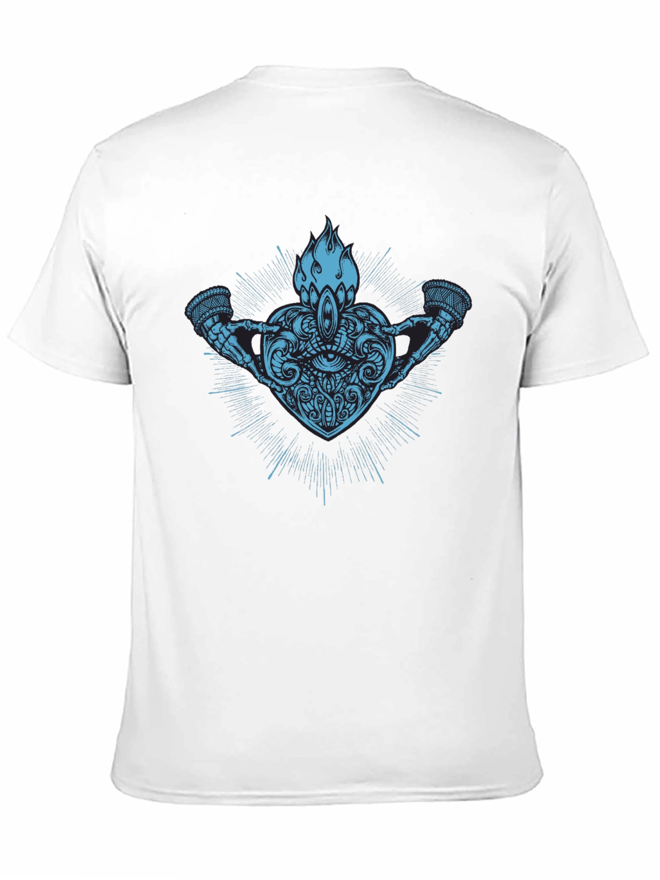 Mystic Heart Graphic Print Black T-Shirt