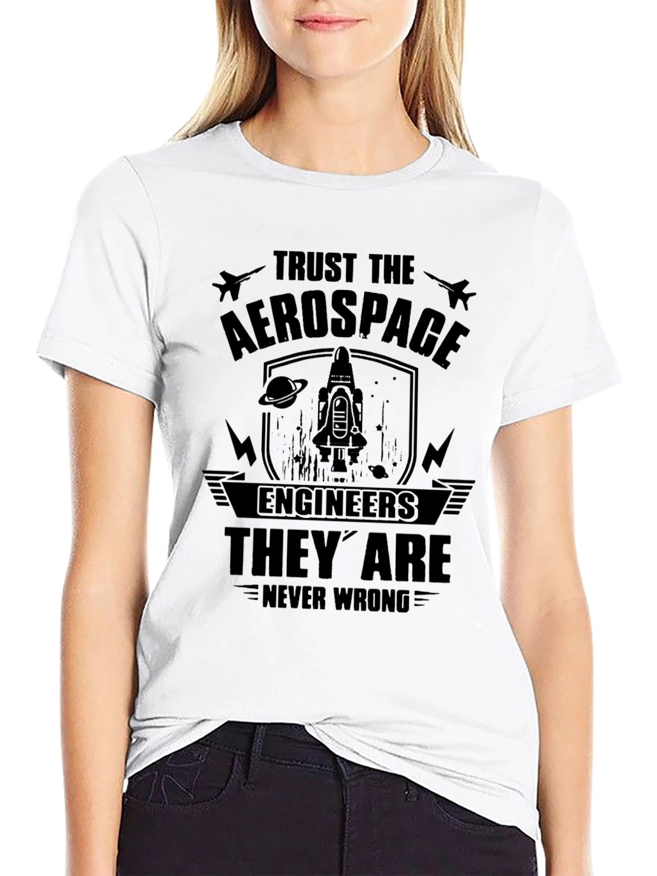 Trust Aerospace Engineers Black T-Shirt