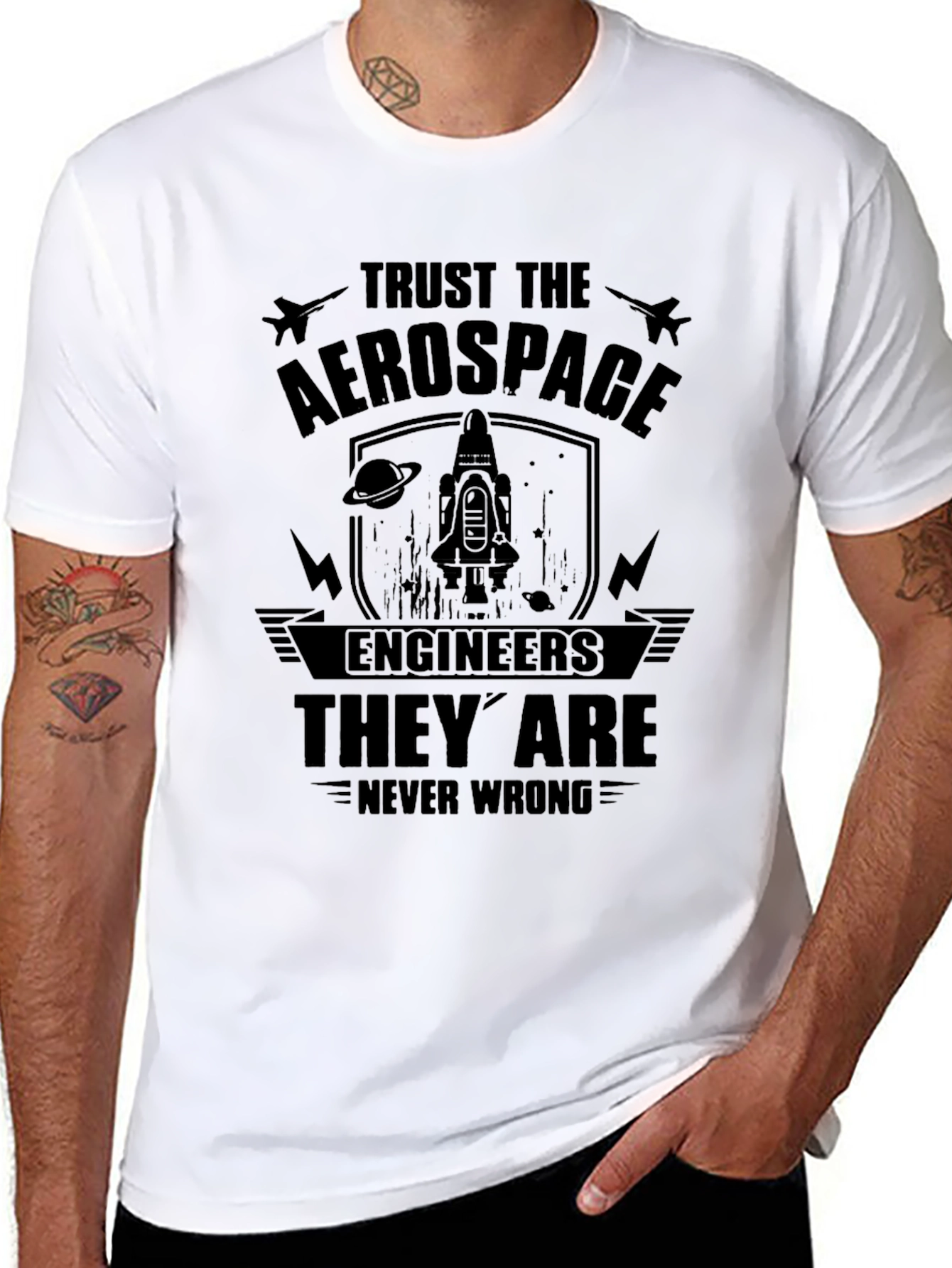 Trust Aerospace Engineers Black T-Shirt