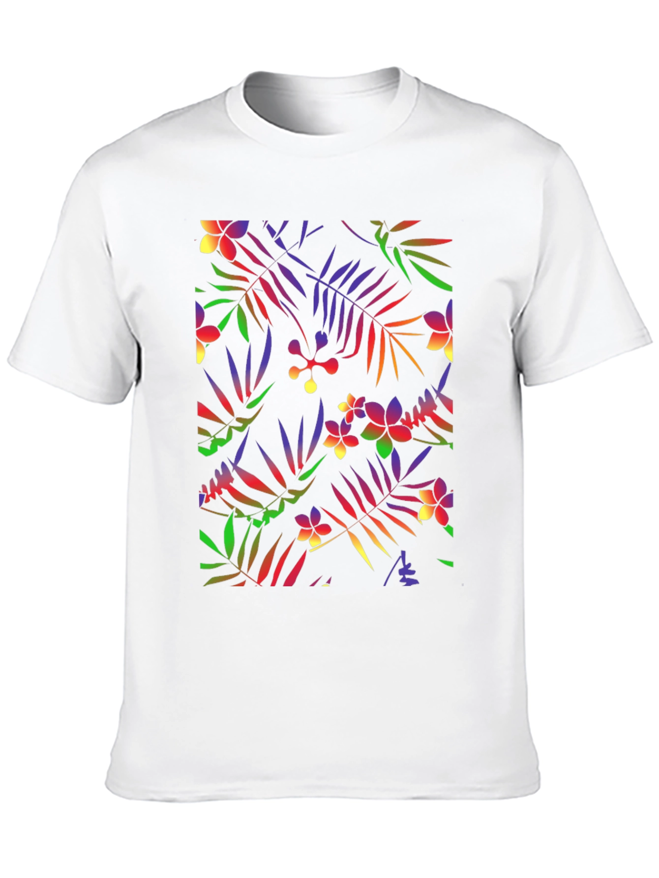 Tropical Floral Print Tee