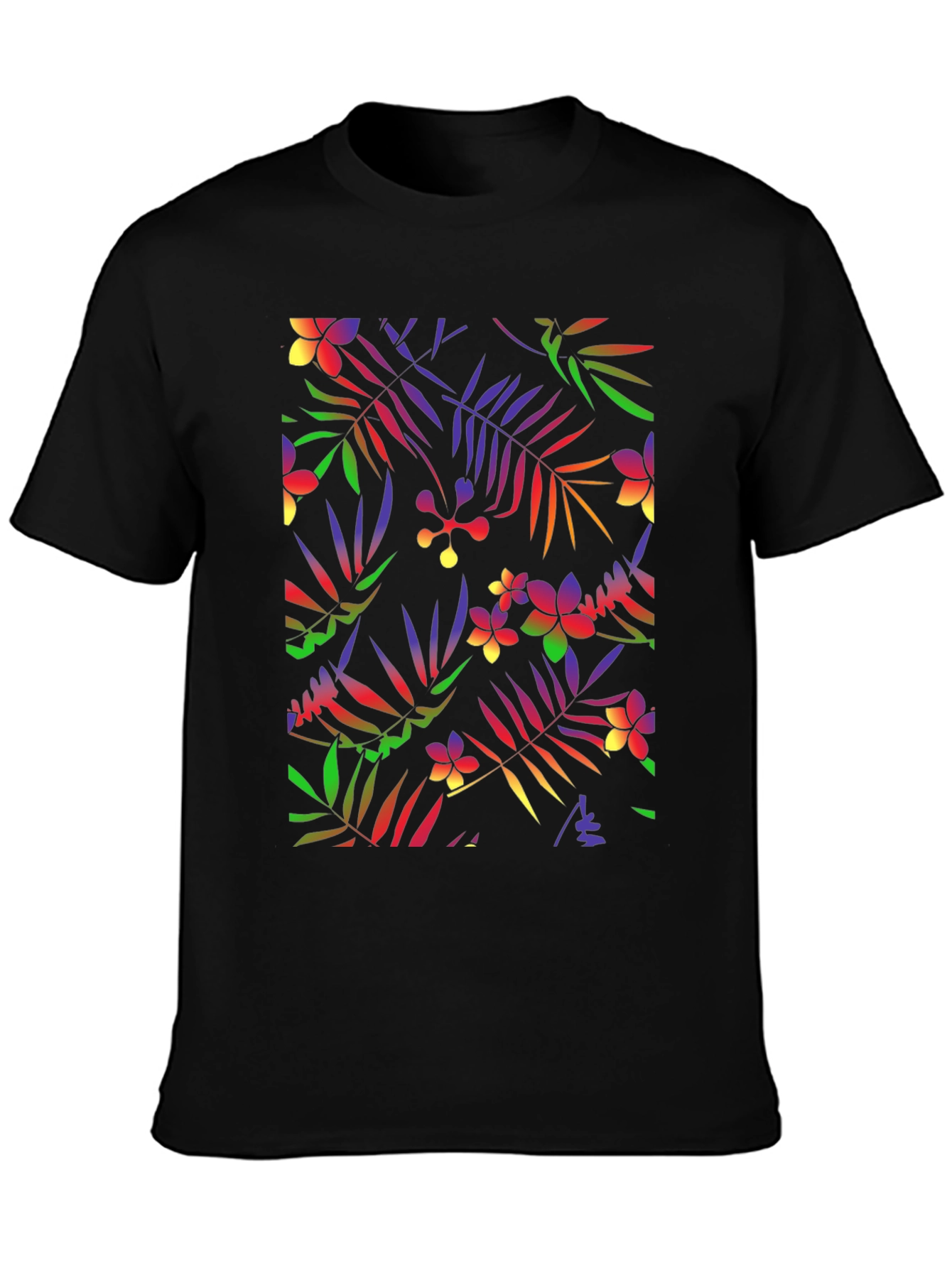 Tropical Floral Print Tee