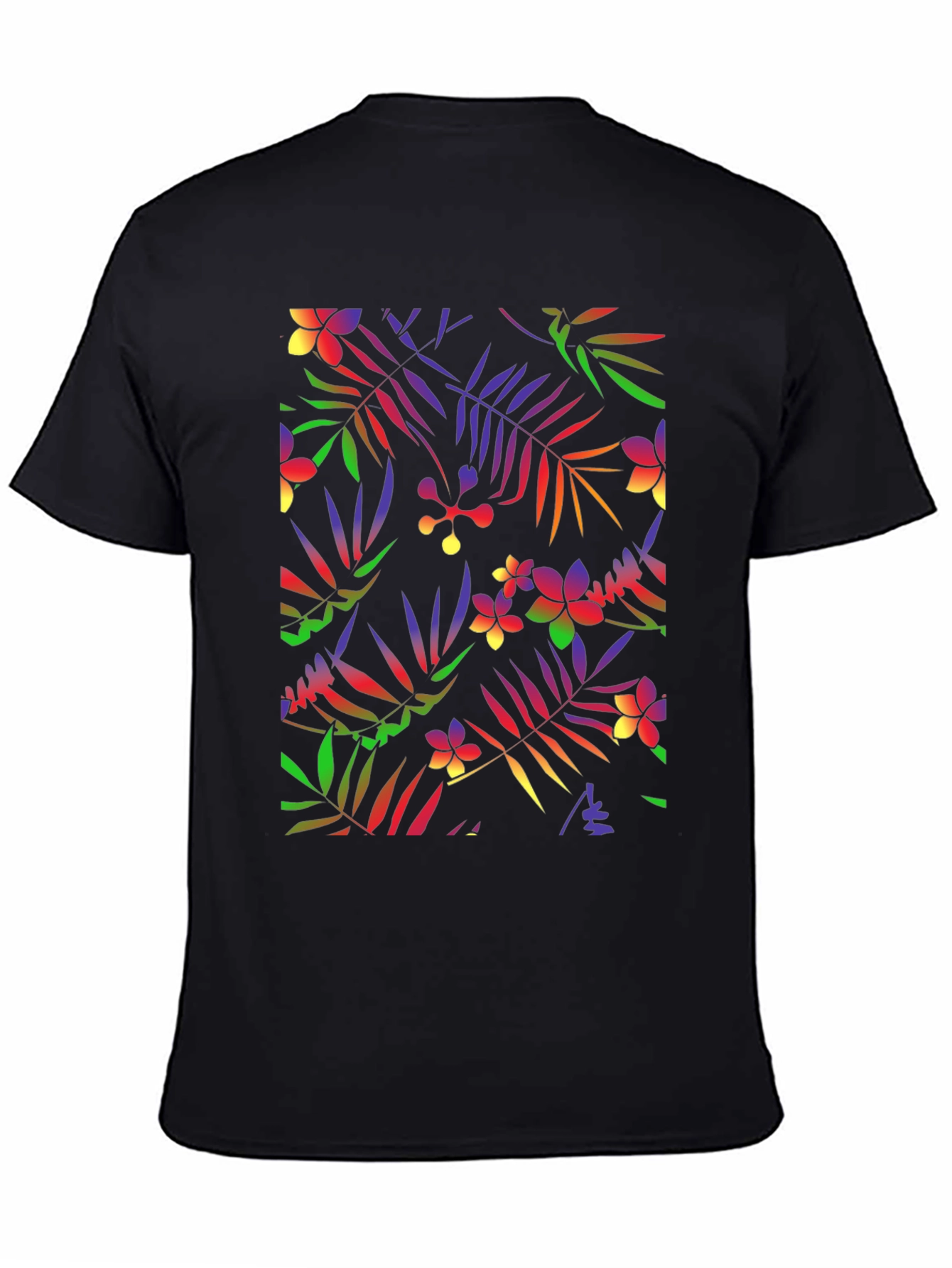 Tropical Floral Print Tee