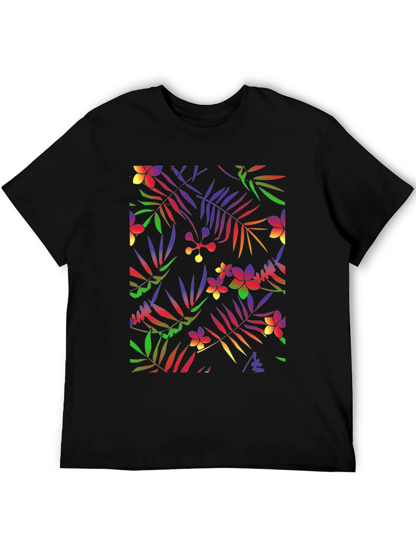 Tropical Floral Print Tee