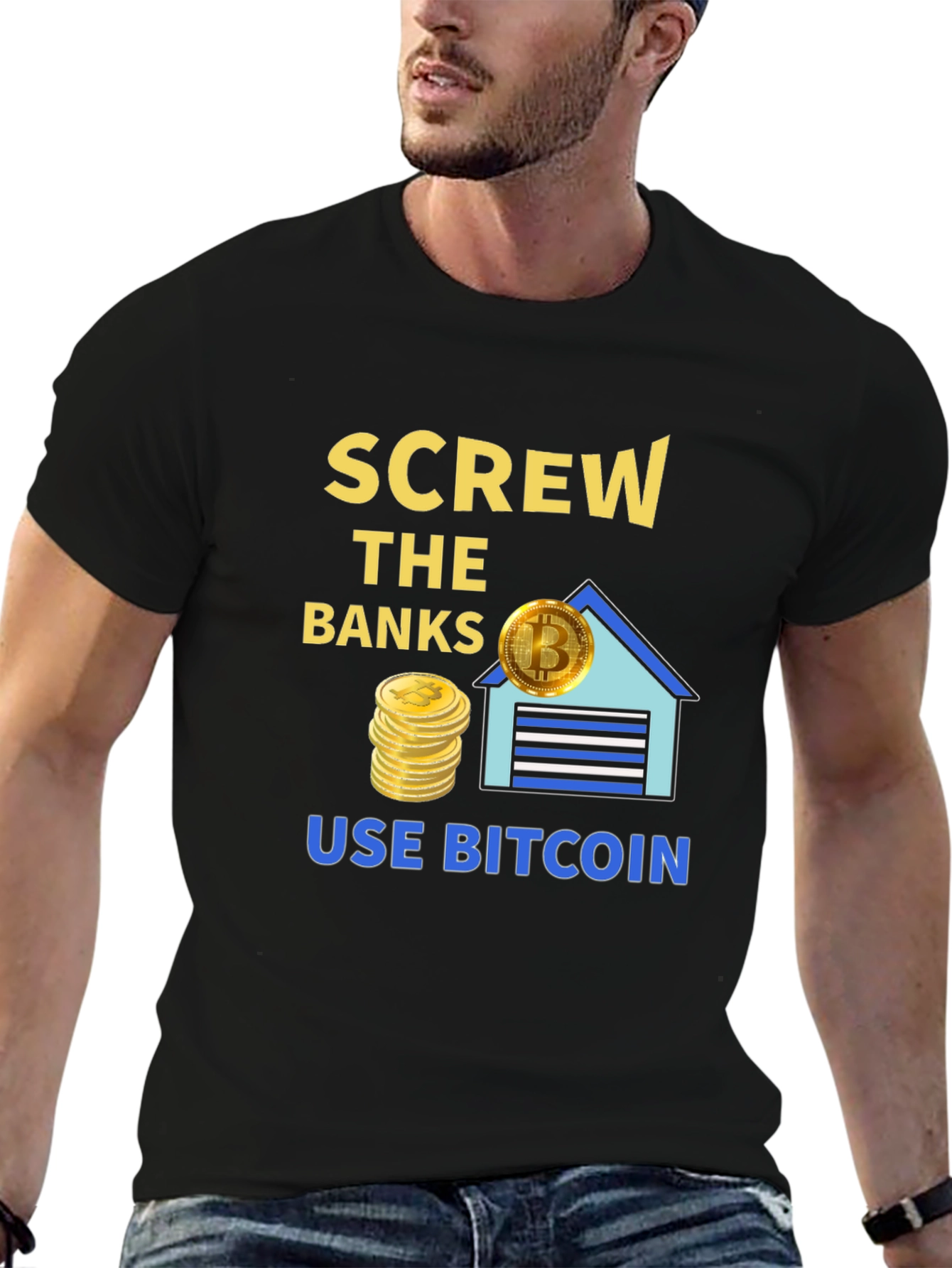 Screw The Banks Use Bitcoin T-Shirt