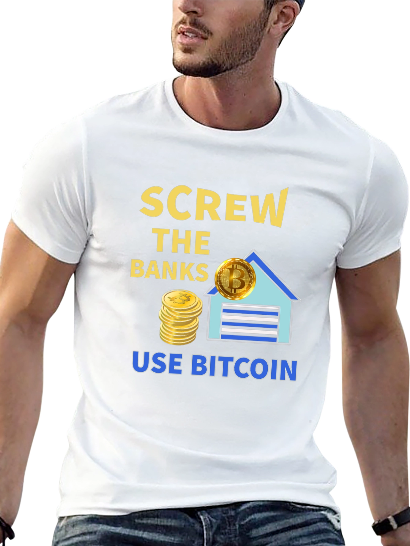 Screw The Banks Use Bitcoin T-Shirt