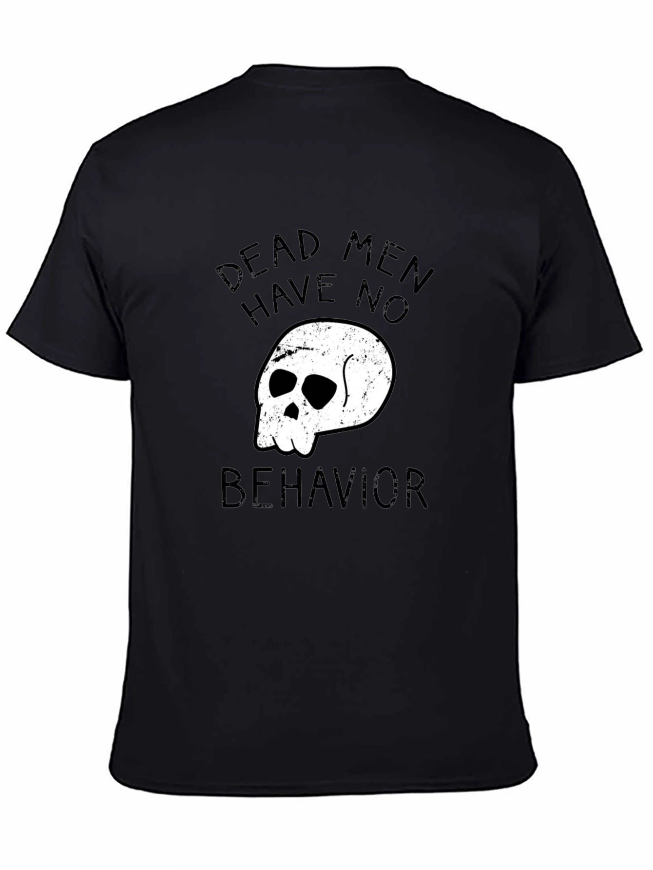 Dead Men Graphic Tee - Black Casual T-Shirt