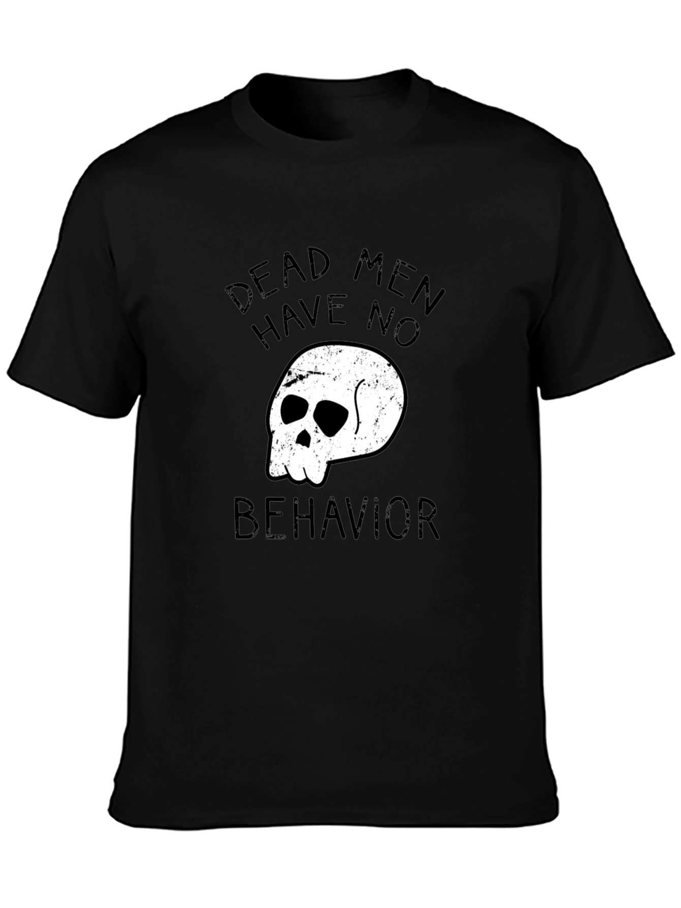 Dead Men Graphic Tee - Black Casual T-Shirt