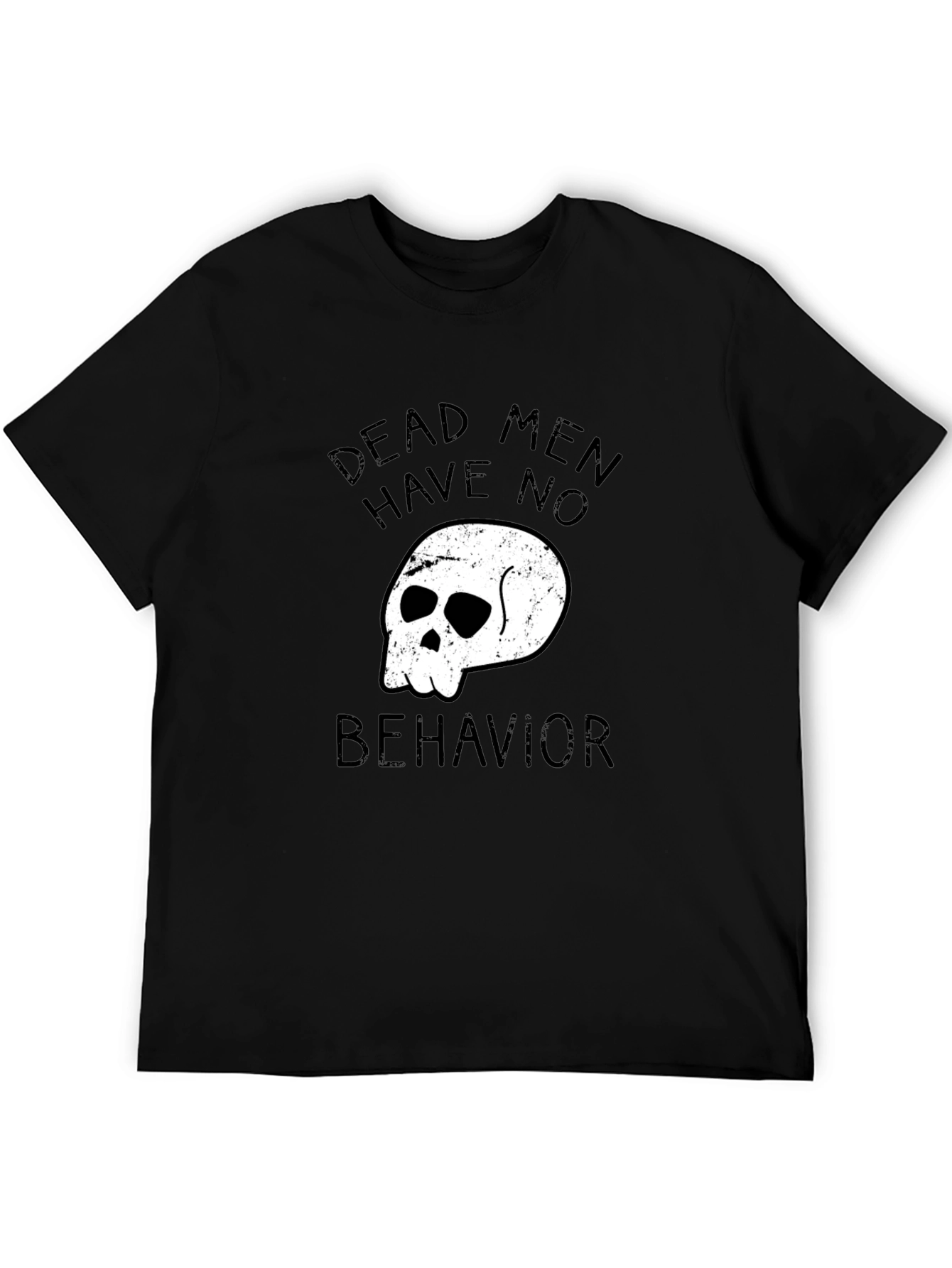 Dead Men Graphic Tee - Black Casual T-Shirt