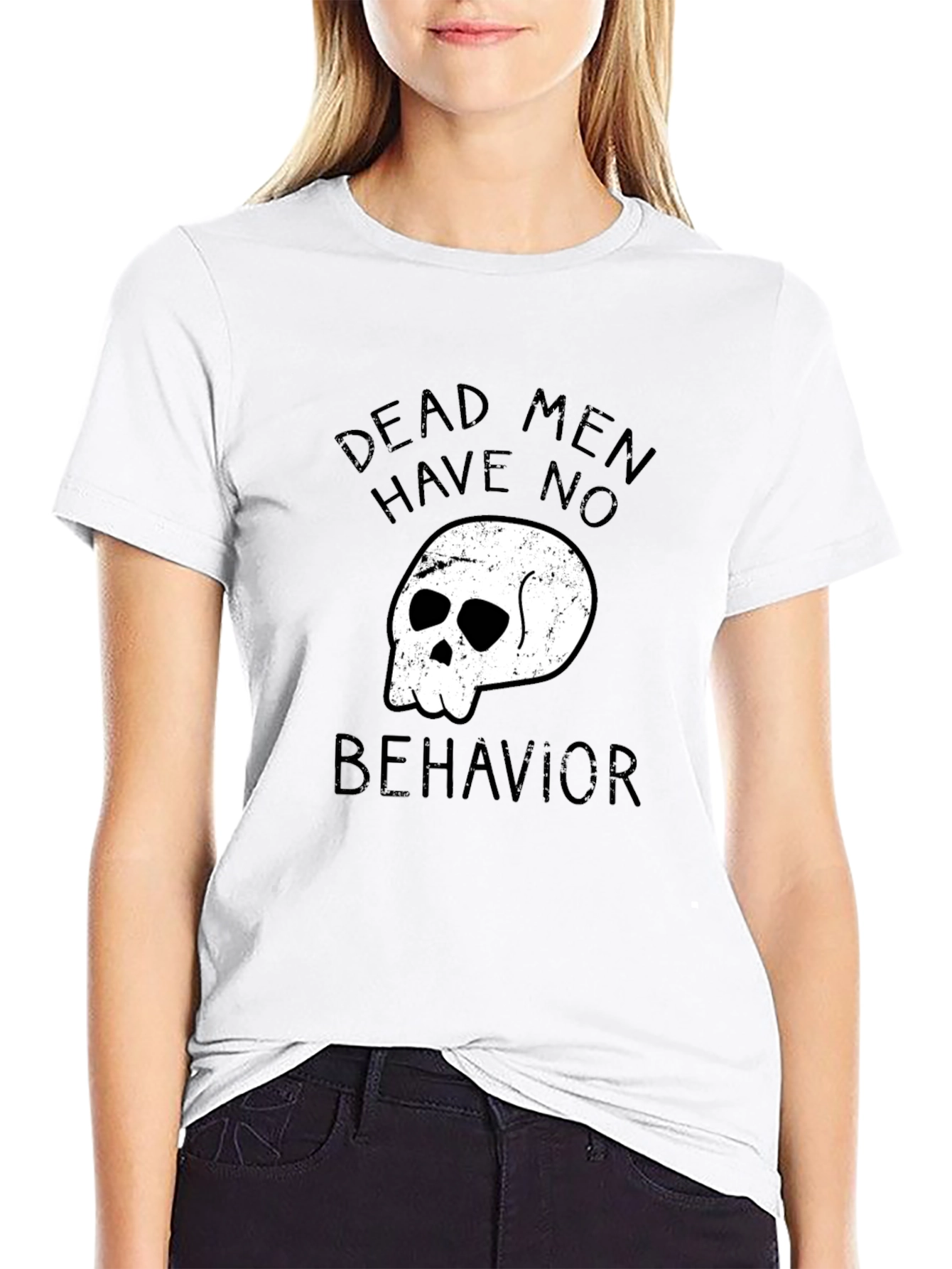 Dead Men Graphic Tee - Black Casual T-Shirt