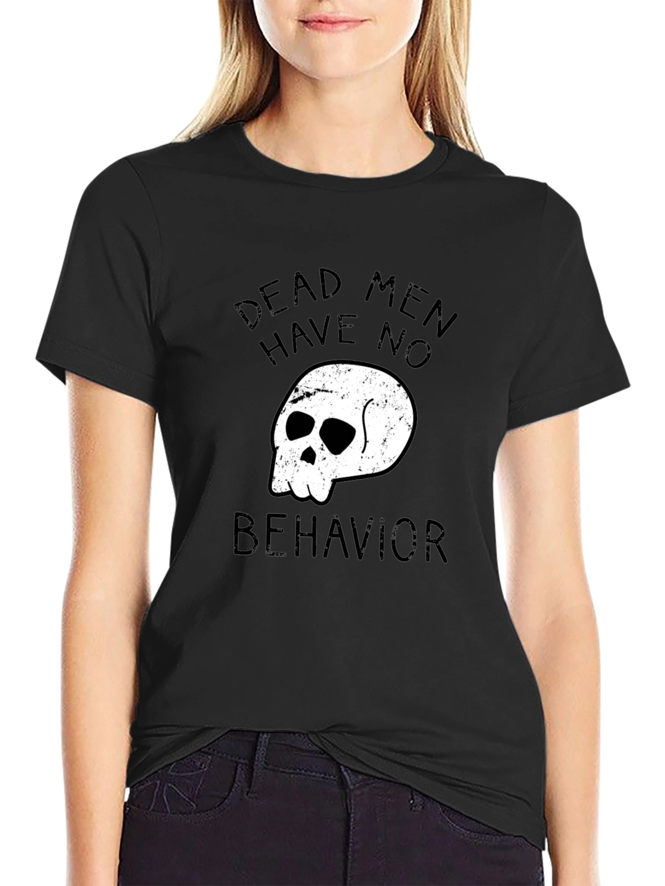 Dead Men Graphic Tee - Black Casual T-Shirt
