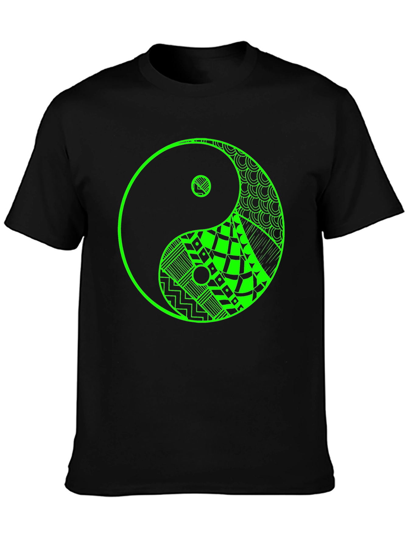 Yin Yang Graphic Tee - Black