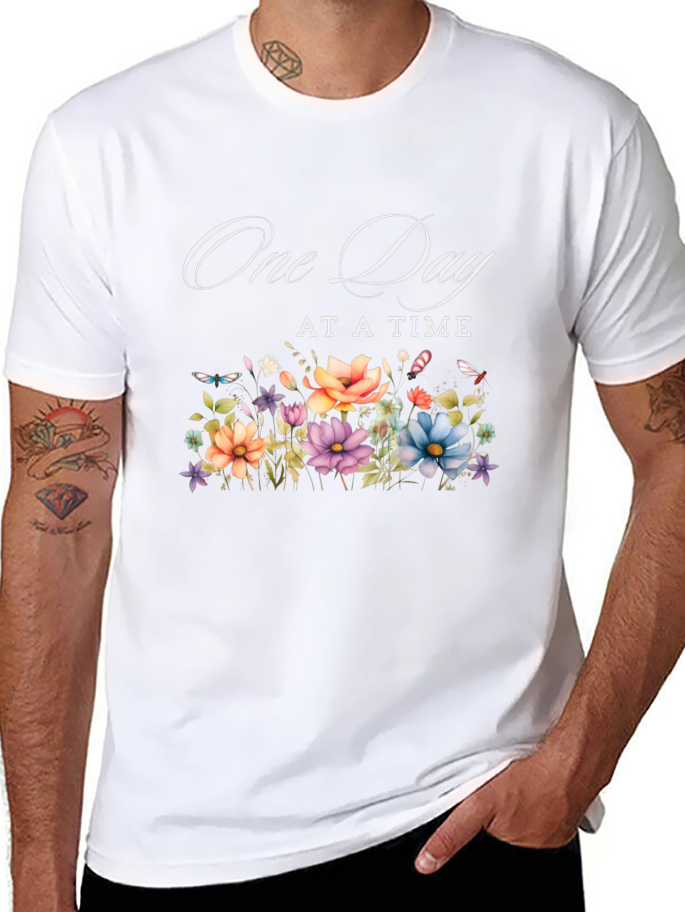 One Day At A Time Floral T-Shirt