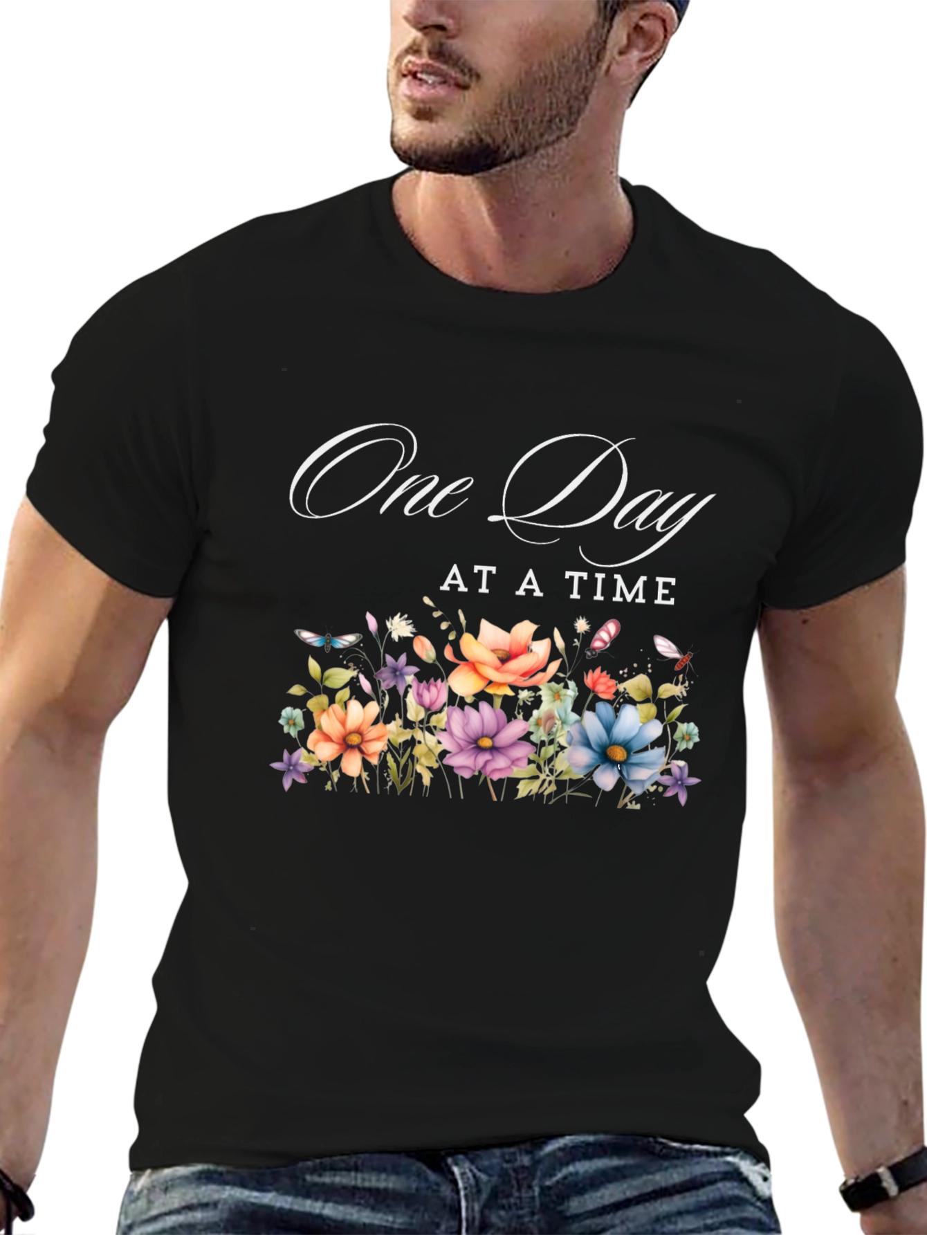 One Day At A Time Floral T-Shirt