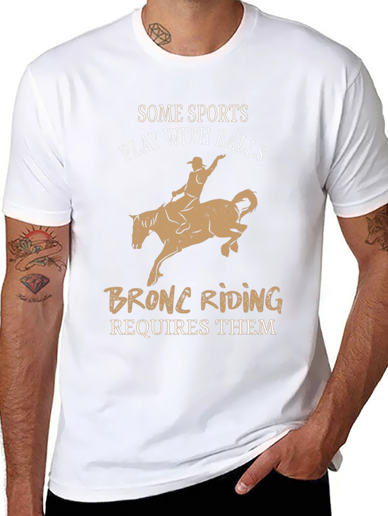 Bronc Riding T-Shirt Funny Rodeo Tee