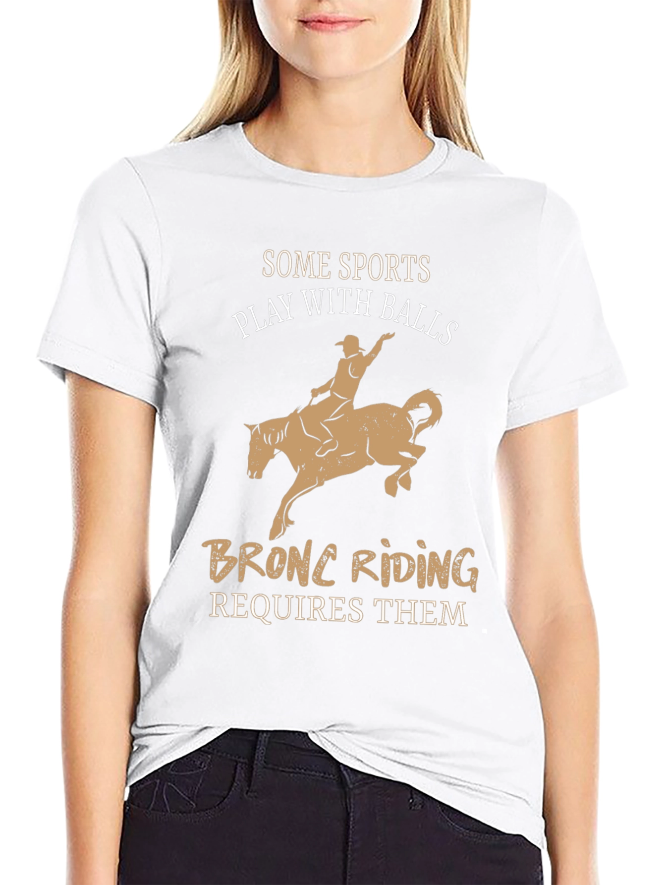 Bronc Riding T-Shirt Funny Rodeo Tee