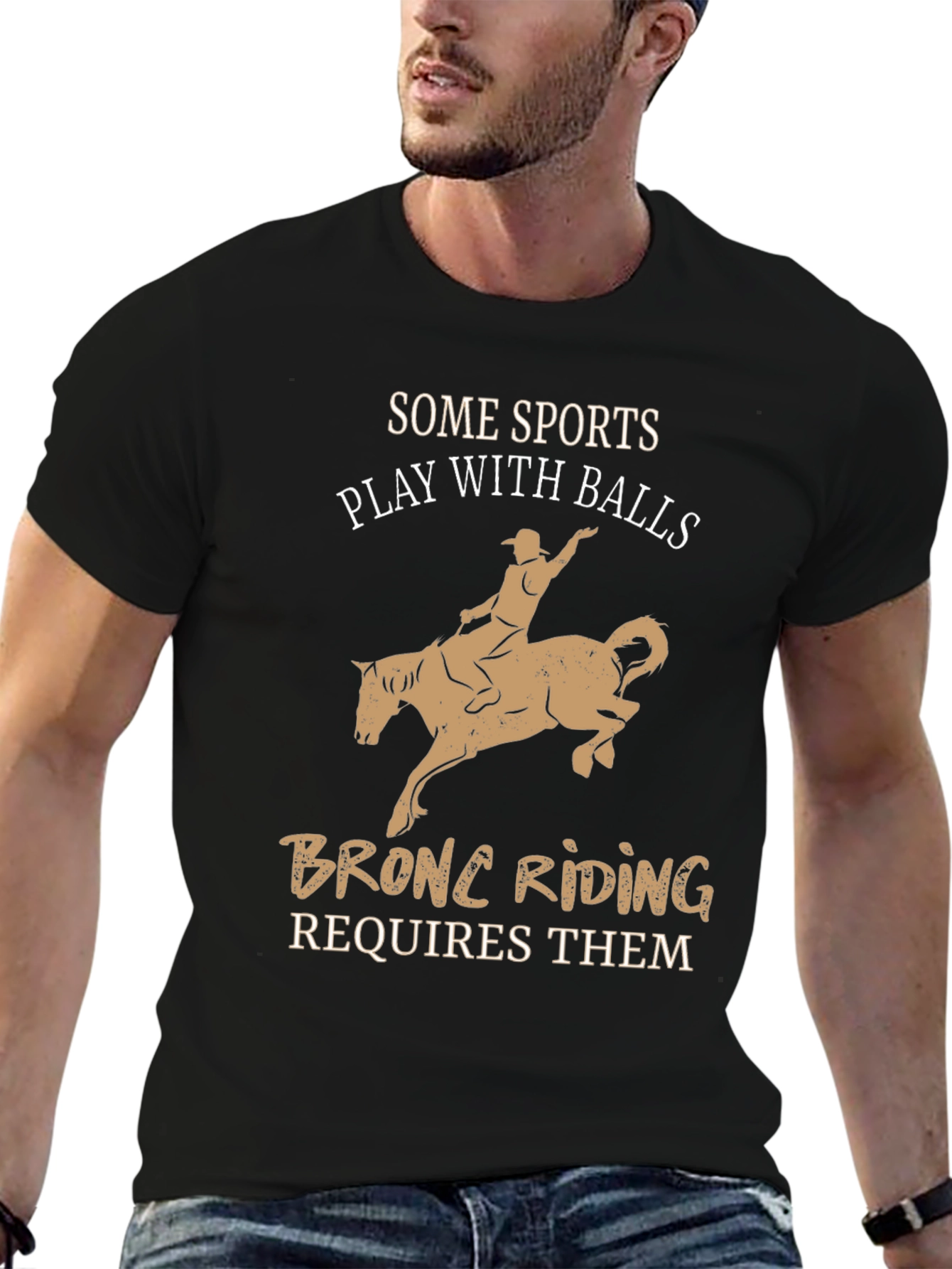 Bronc Riding T-Shirt Funny Rodeo Tee