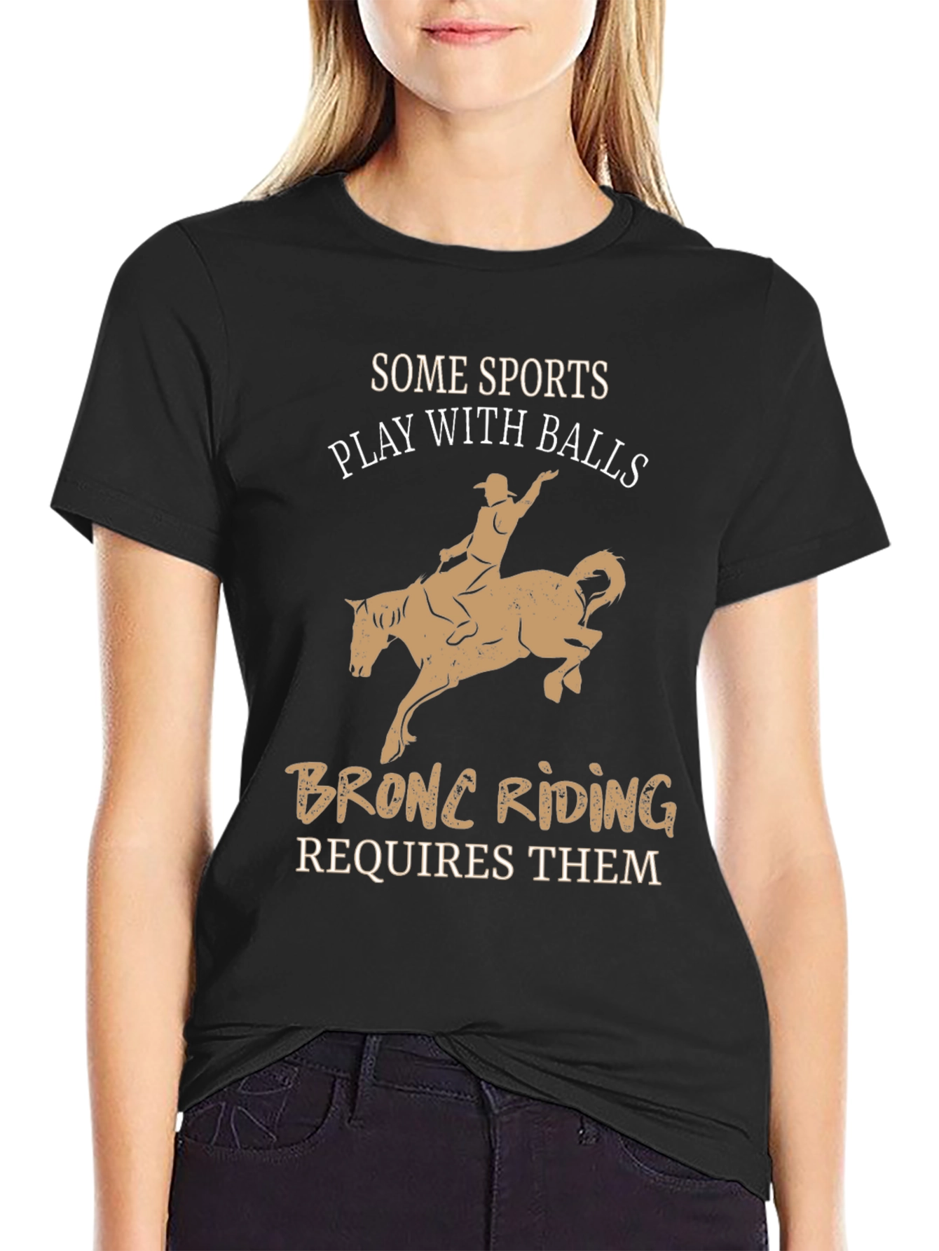 Bronc Riding T-Shirt Funny Rodeo Tee