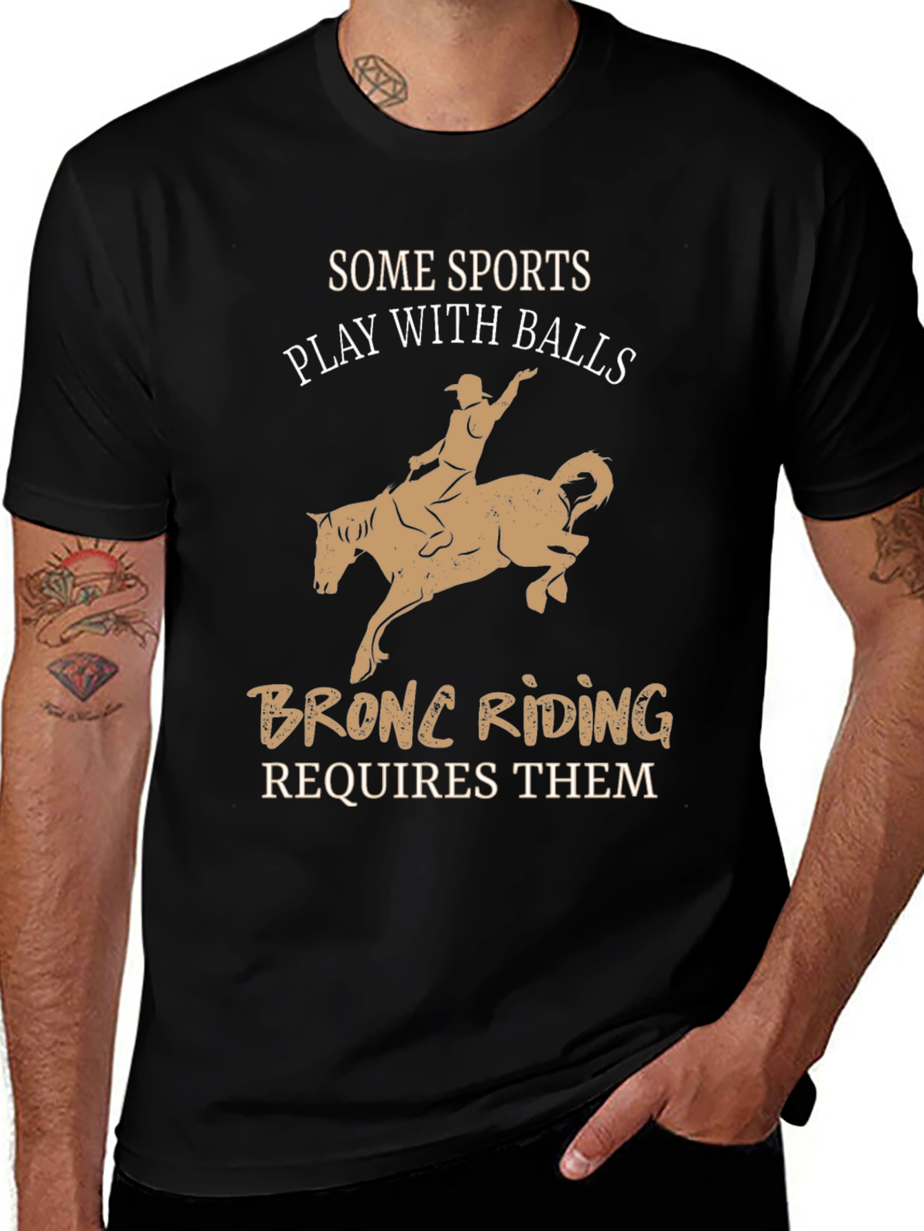 Bronc Riding T-Shirt Funny Rodeo Tee