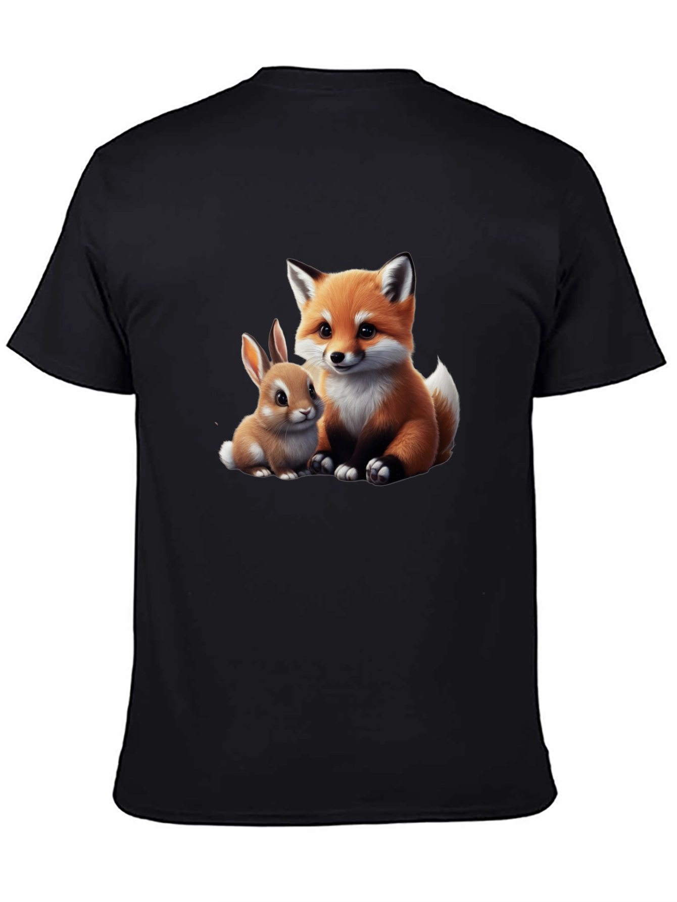 Cute Fox & Bunny Graphic Tee