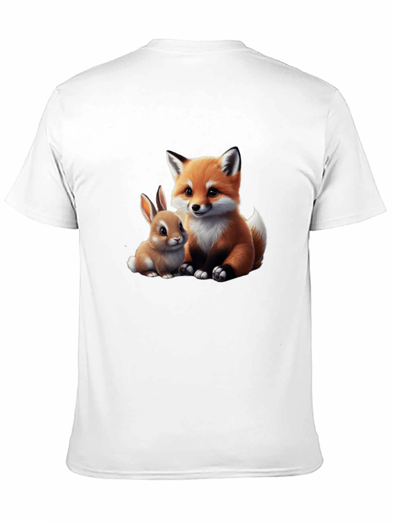 Cute Fox & Bunny Graphic Tee