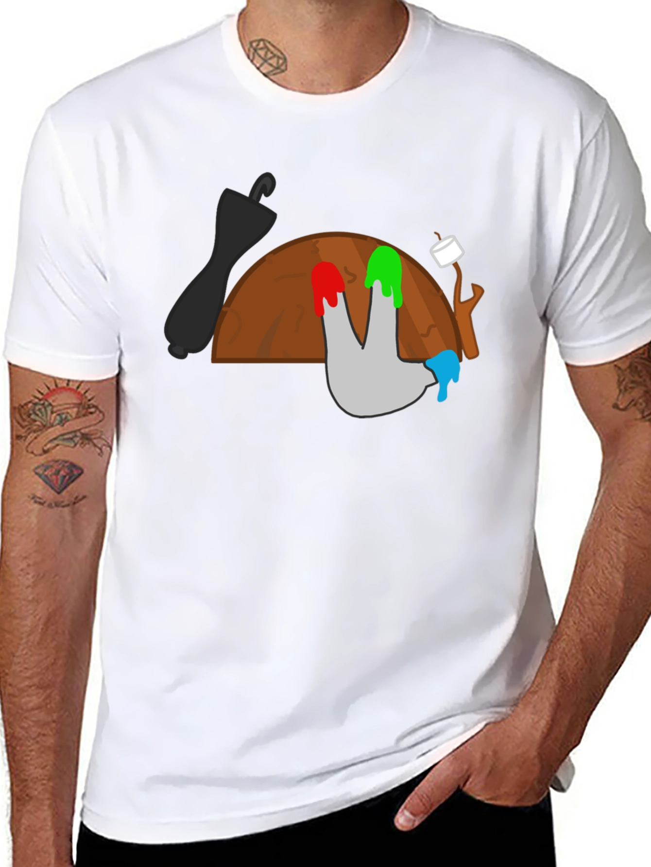 Camping T-Shirt: Marshmallow Roast Adventure