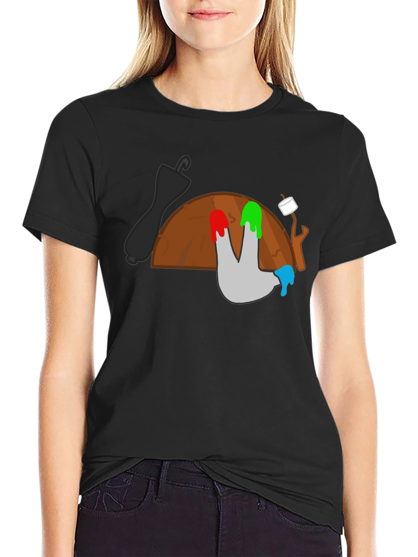 Camping T-Shirt: Marshmallow Roast Adventure
