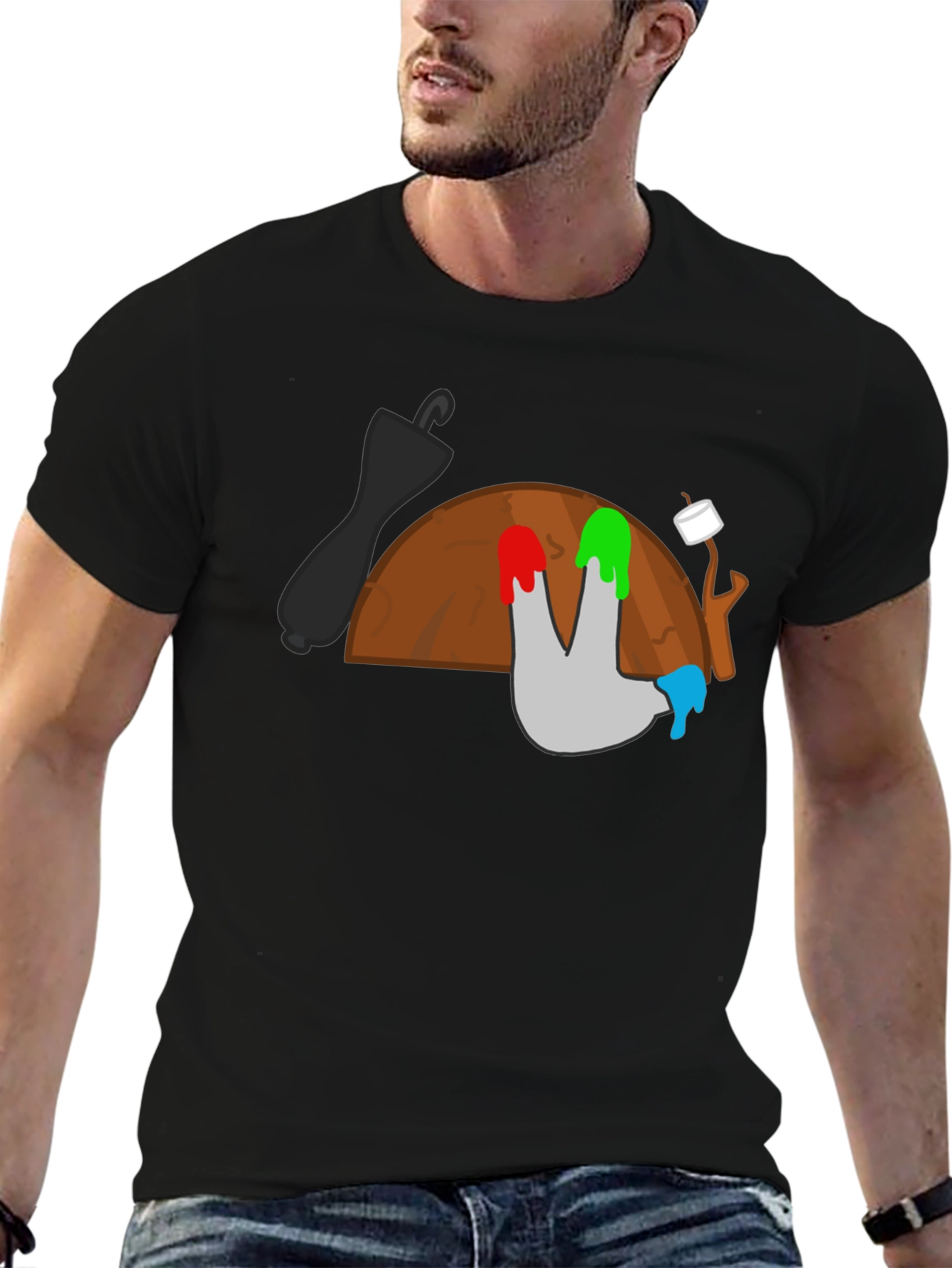 Camping T-Shirt: Marshmallow Roast Adventure