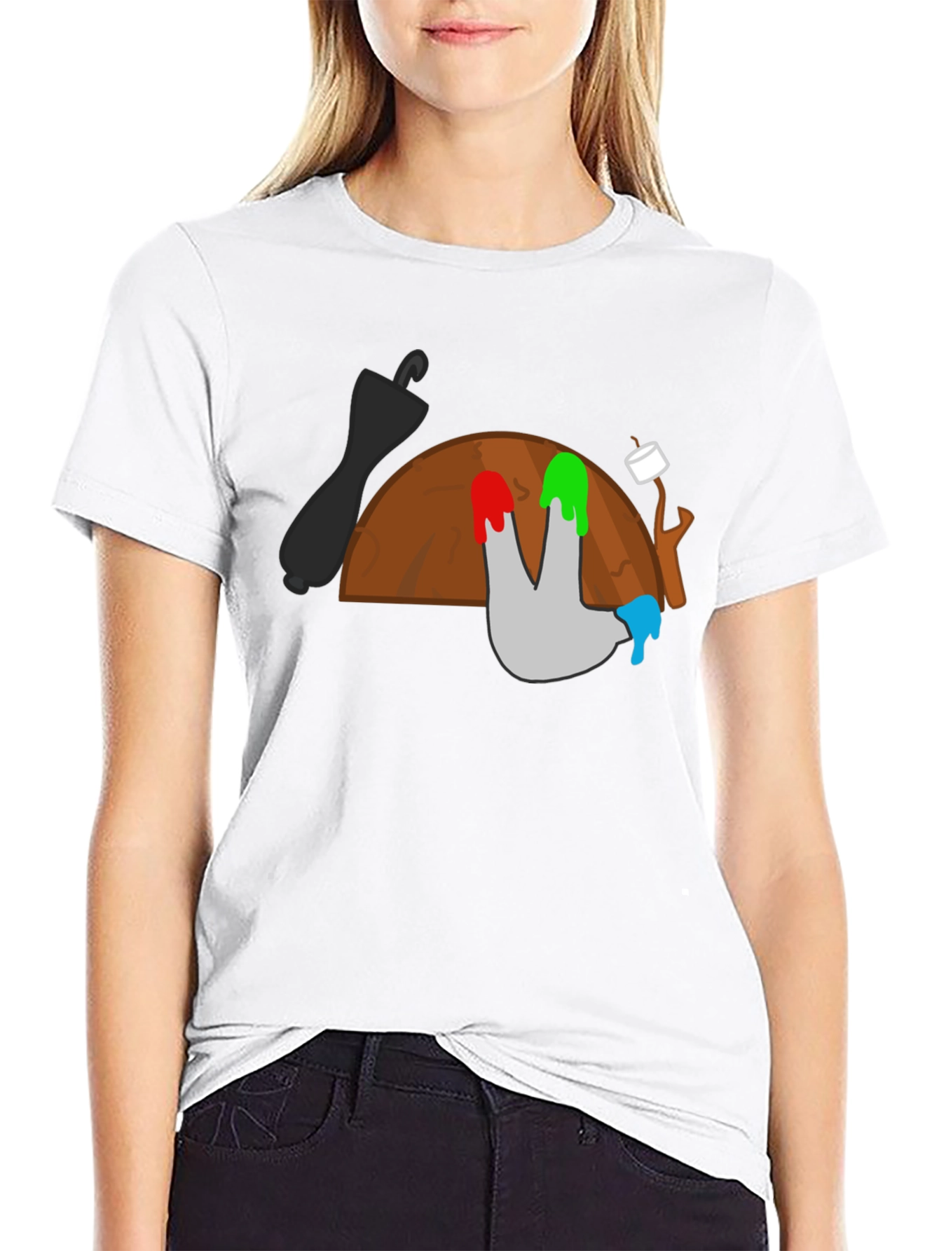 Camping T-Shirt: Marshmallow Roast Adventure