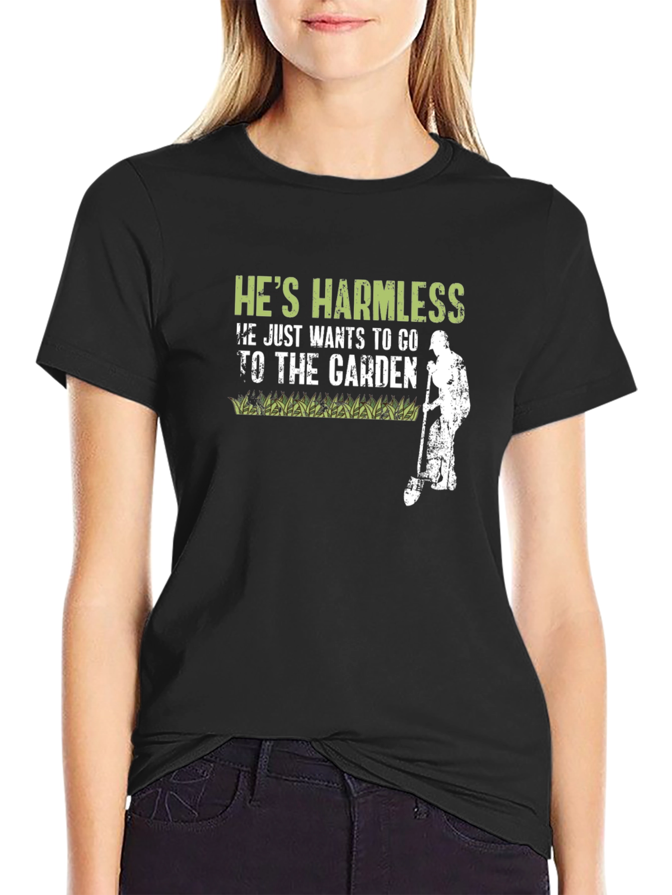 Hes Harmless Gardener Graphic T-Shirt