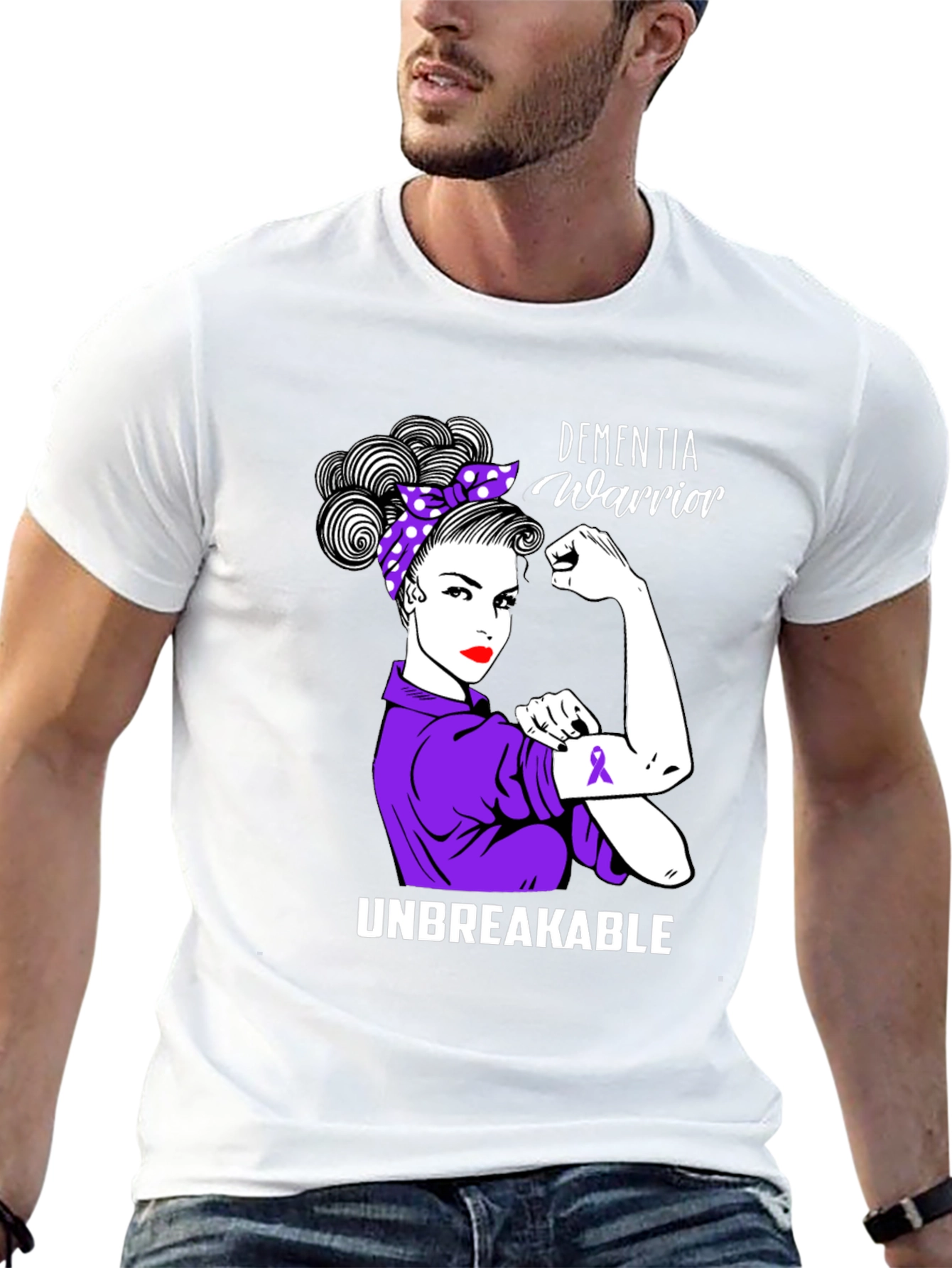 Dementia Warrior T-Shirt - Unbreakable Strength