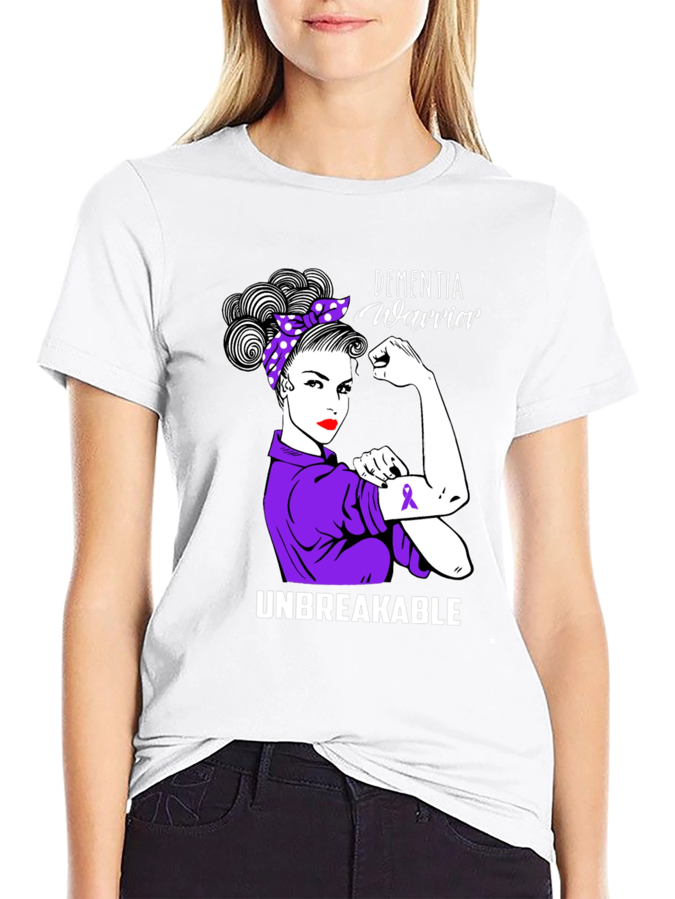 Dementia Warrior T-Shirt - Unbreakable Strength