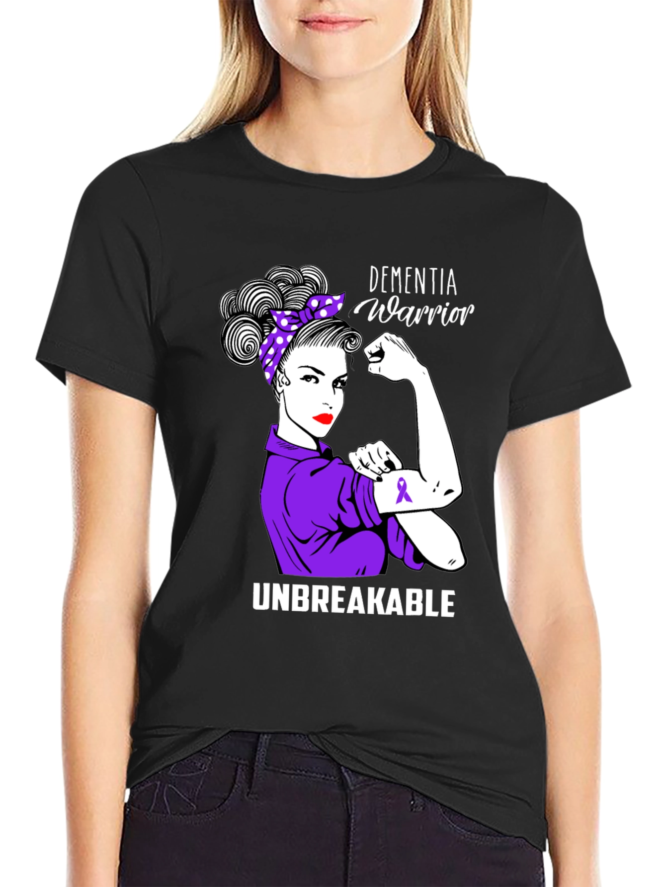 Dementia Warrior T-Shirt - Unbreakable Strength