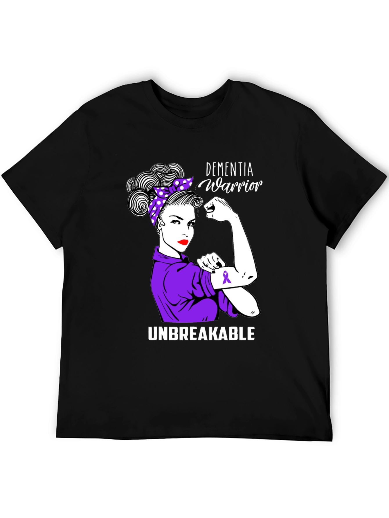 Dementia Warrior T-Shirt - Unbreakable Strength