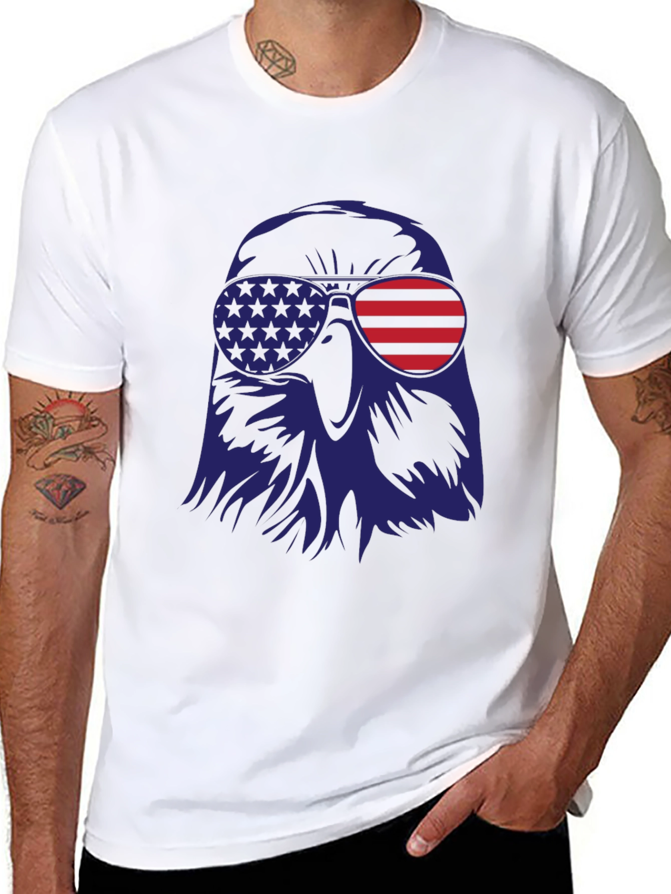 American Eagle Graphic T-Shirt - Patriotic Style