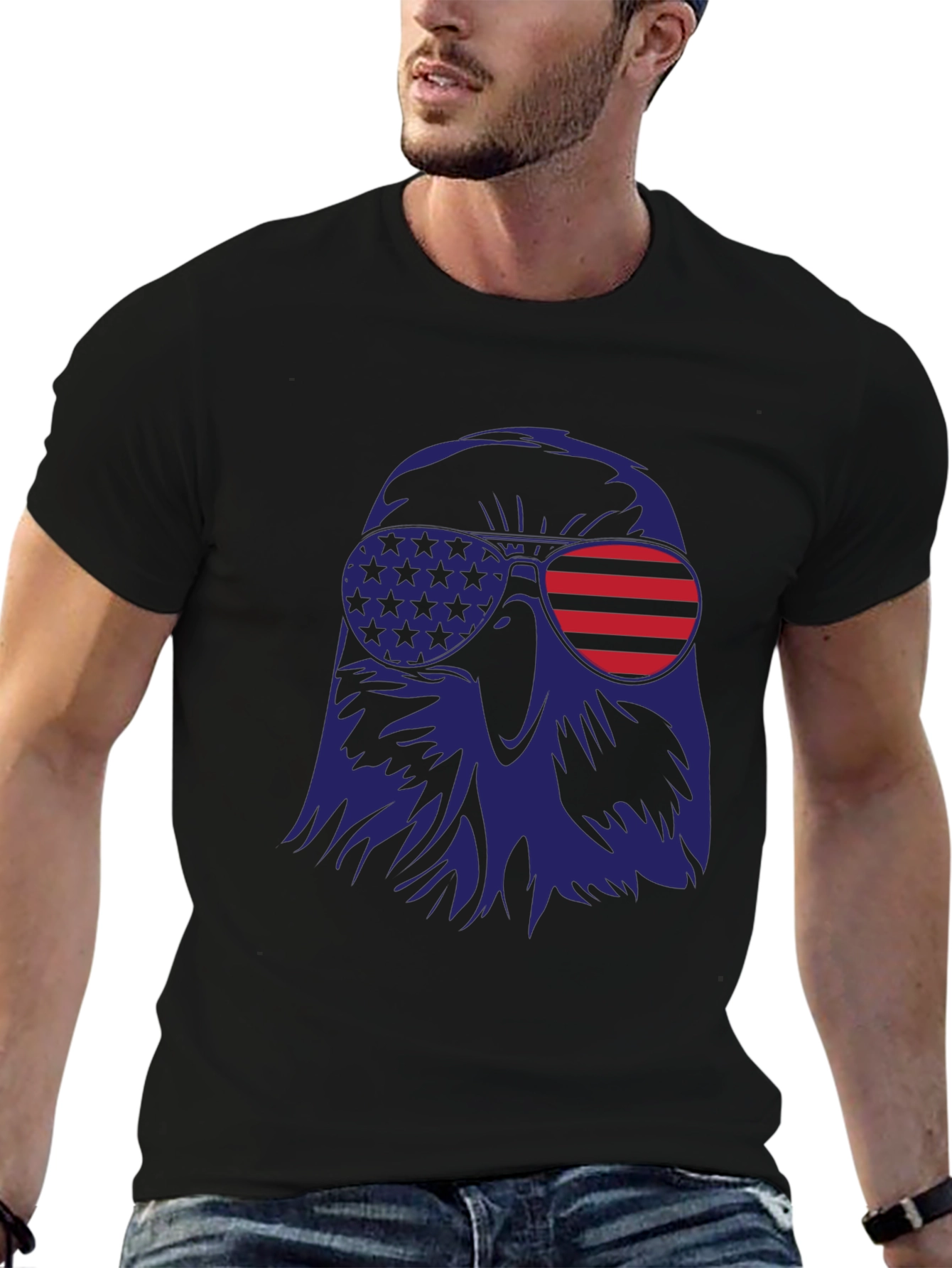 American Eagle Graphic T-Shirt - Patriotic Style