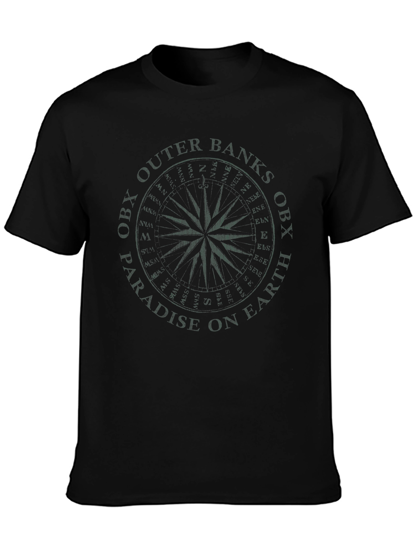 Black Graphic Print Tee