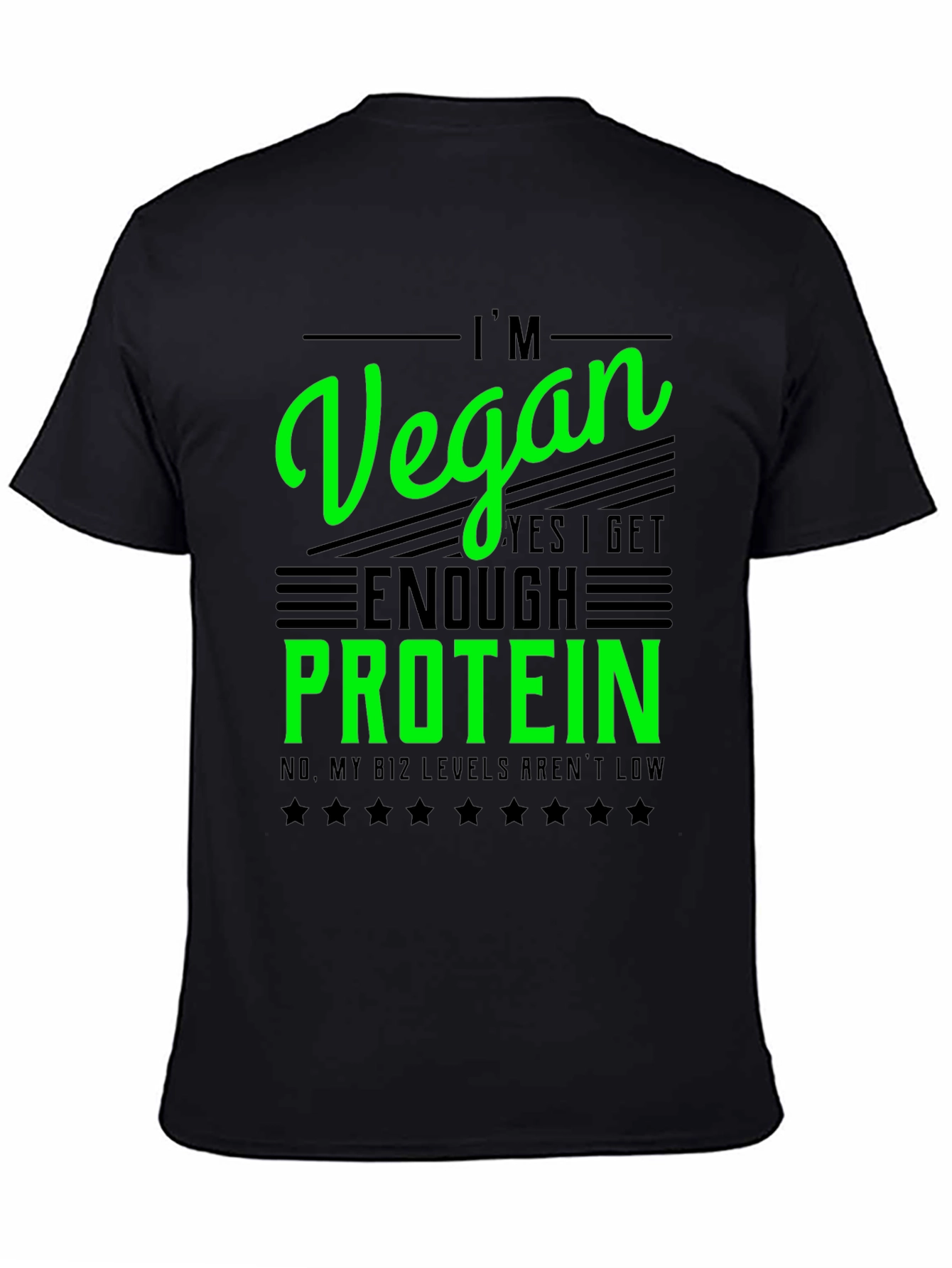 Im Vegan T-Shirt - Get Enough Protein Funny Tee