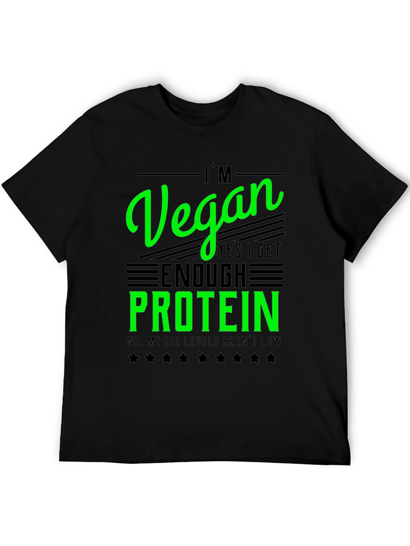 Im Vegan T-Shirt - Get Enough Protein Funny Tee