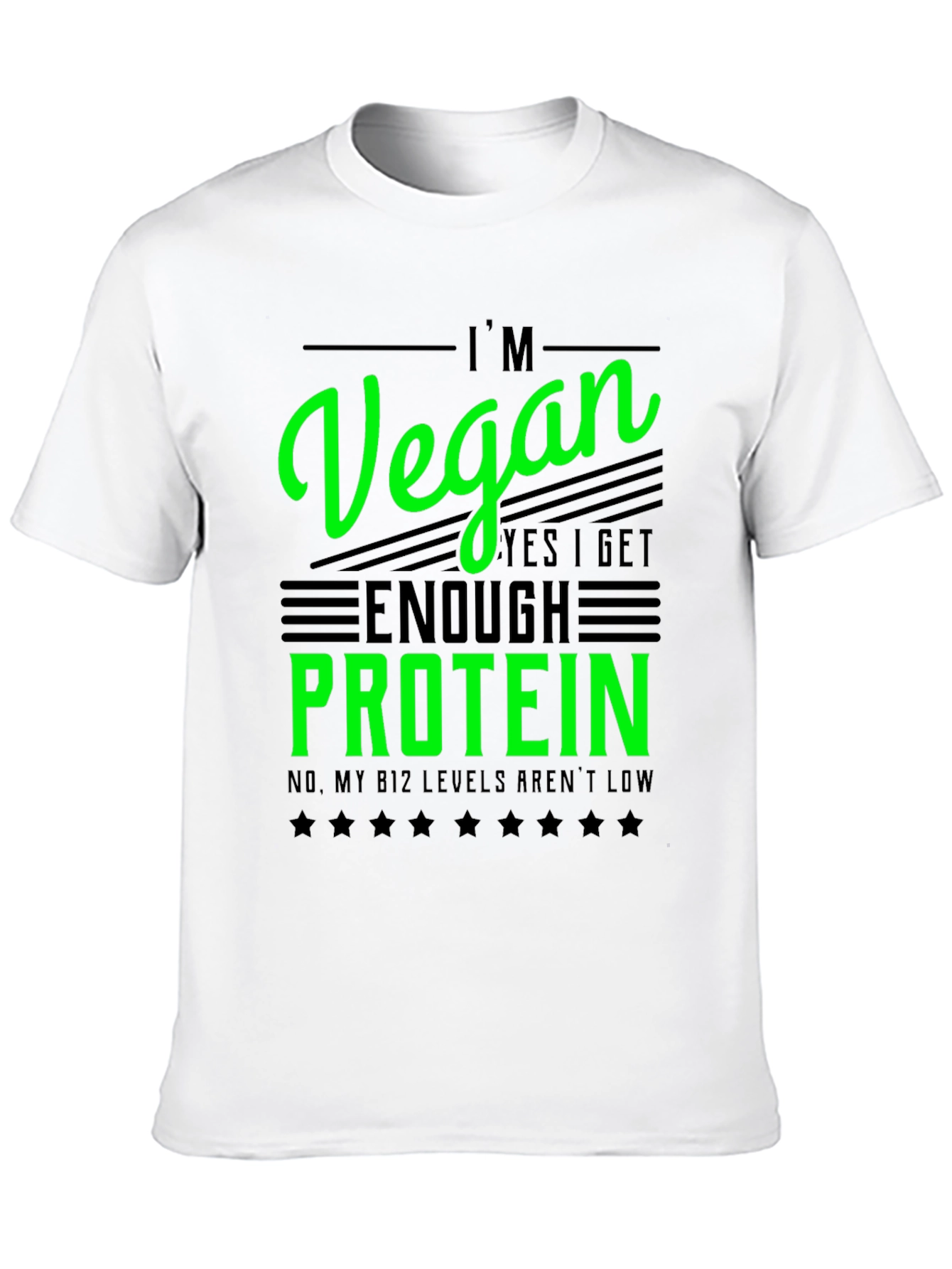 Im Vegan T-Shirt - Get Enough Protein Funny Tee