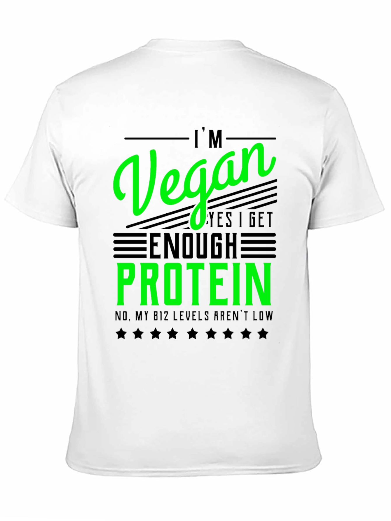 Im Vegan T-Shirt - Get Enough Protein Funny Tee