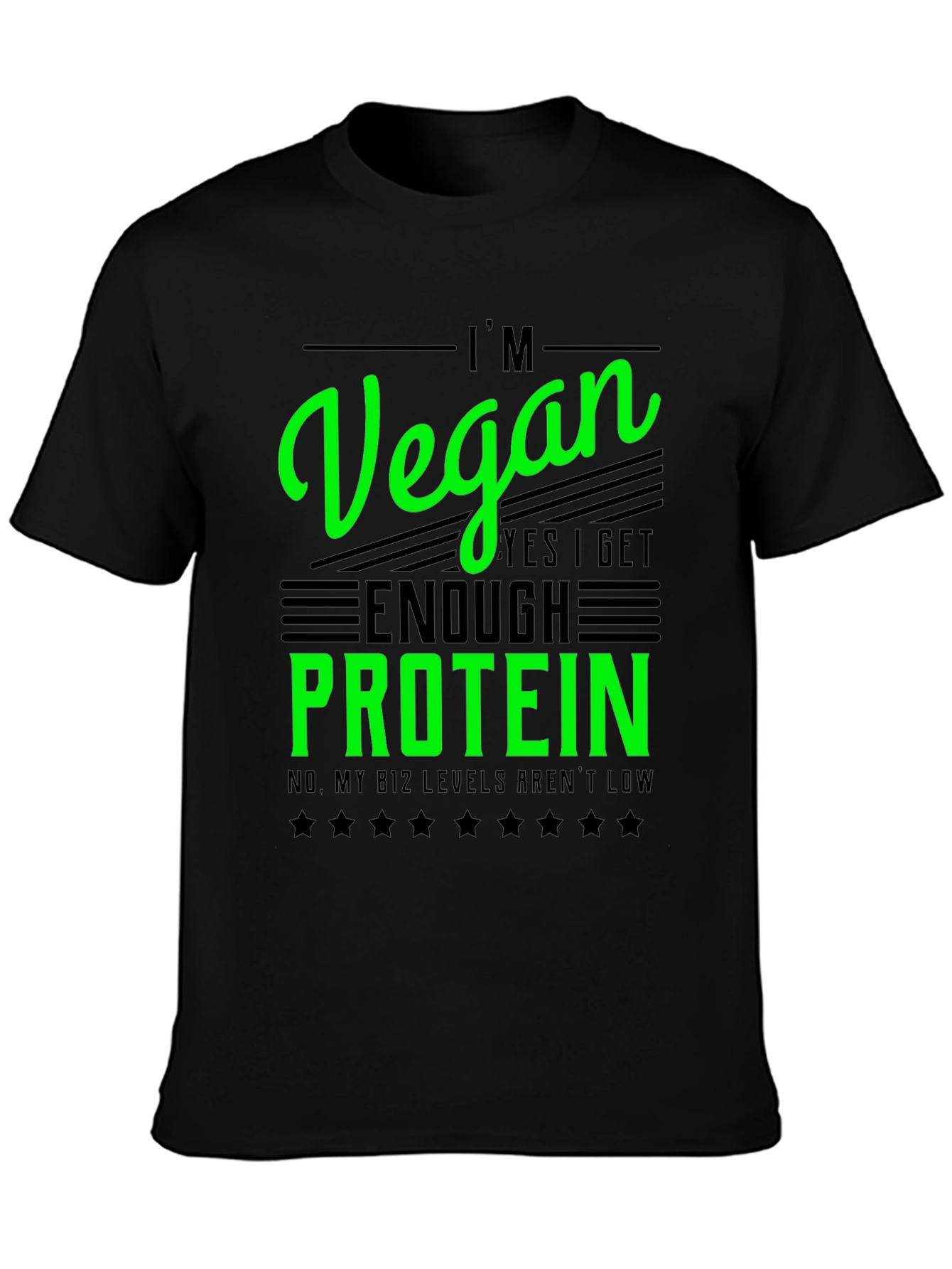 Im Vegan T-Shirt - Get Enough Protein Funny Tee
