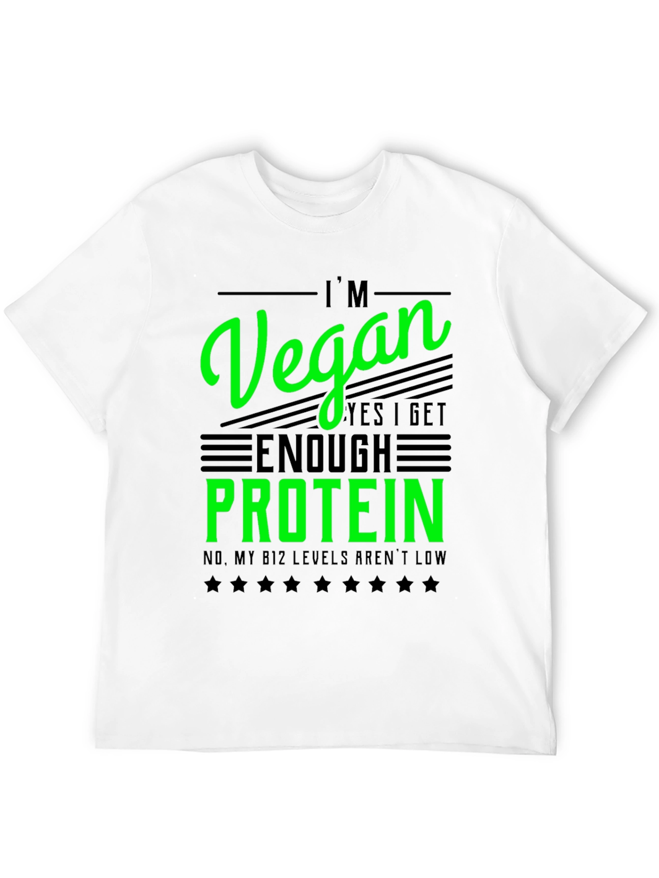 Im Vegan T-Shirt - Get Enough Protein Funny Tee